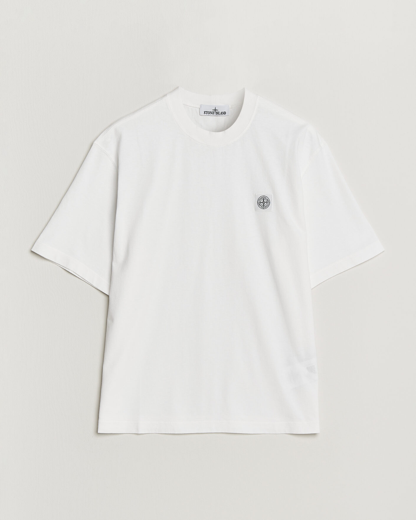 Uomini | T-shirt | Stone Island | Combed Organic Cotton T-Shirt White