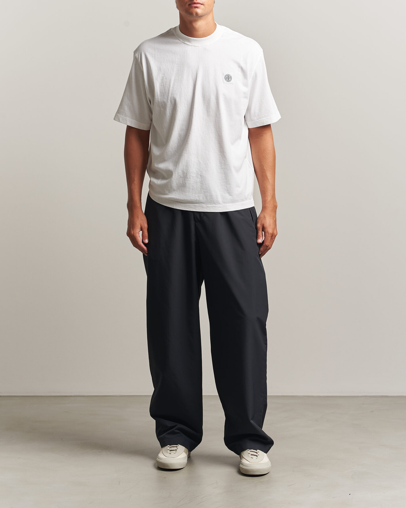 Uomini | T-shirt | Stone Island | Combed Organic Cotton T-Shirt White