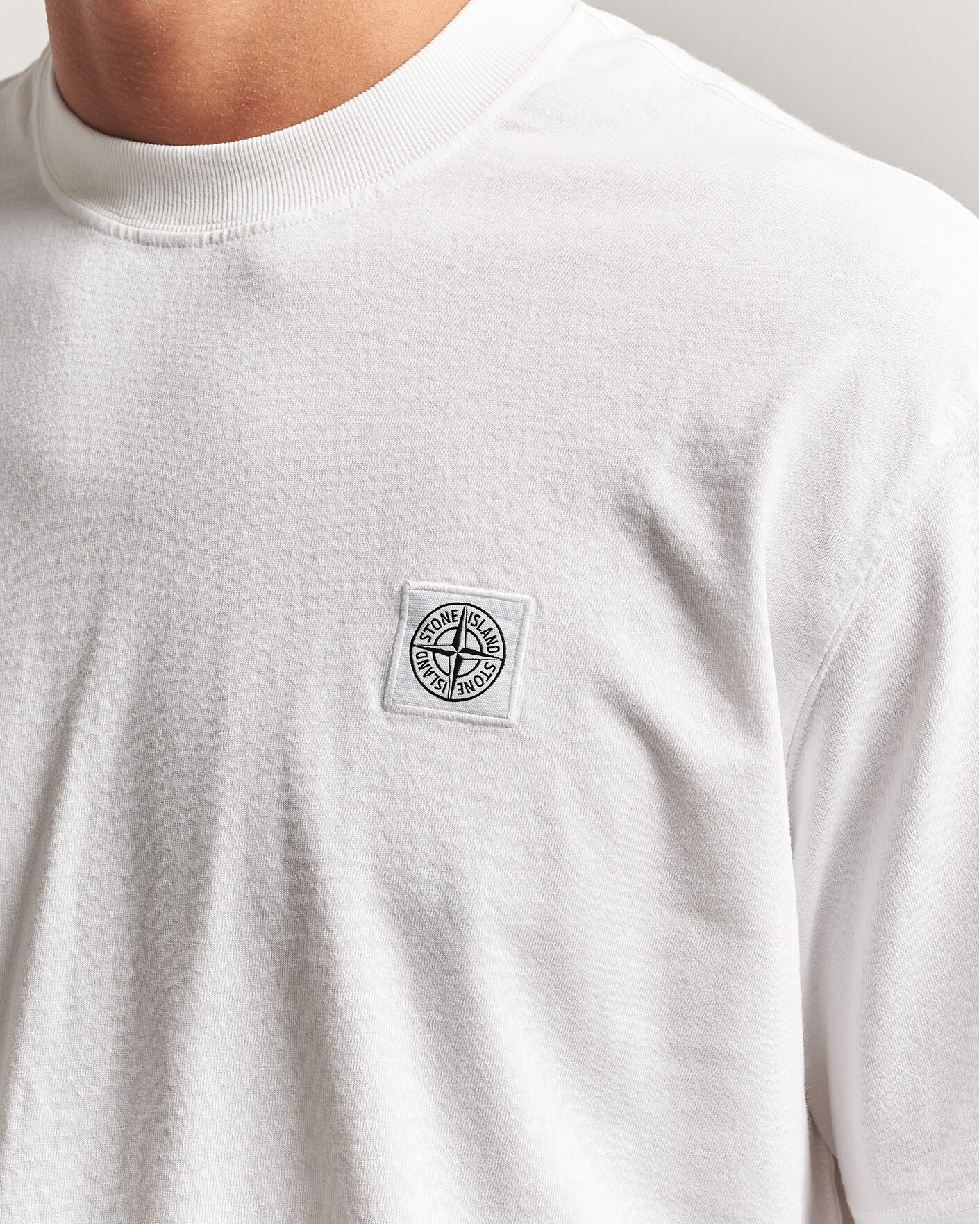 Uomini | T-shirt | Stone Island | Combed Organic Cotton T-Shirt White