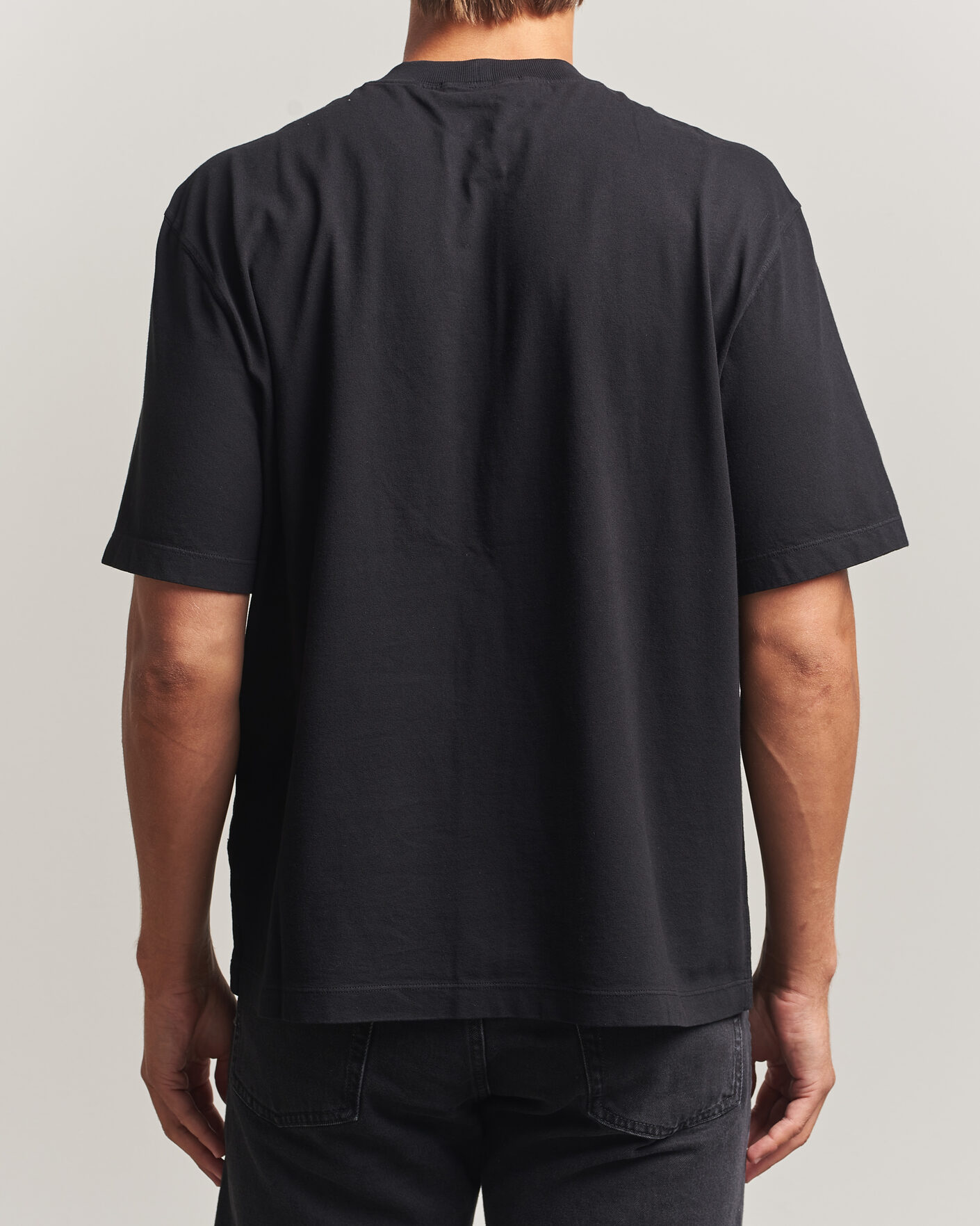 Uomini | T-shirt | Stone Island | Combed Organic Cotton T-Shirt Black