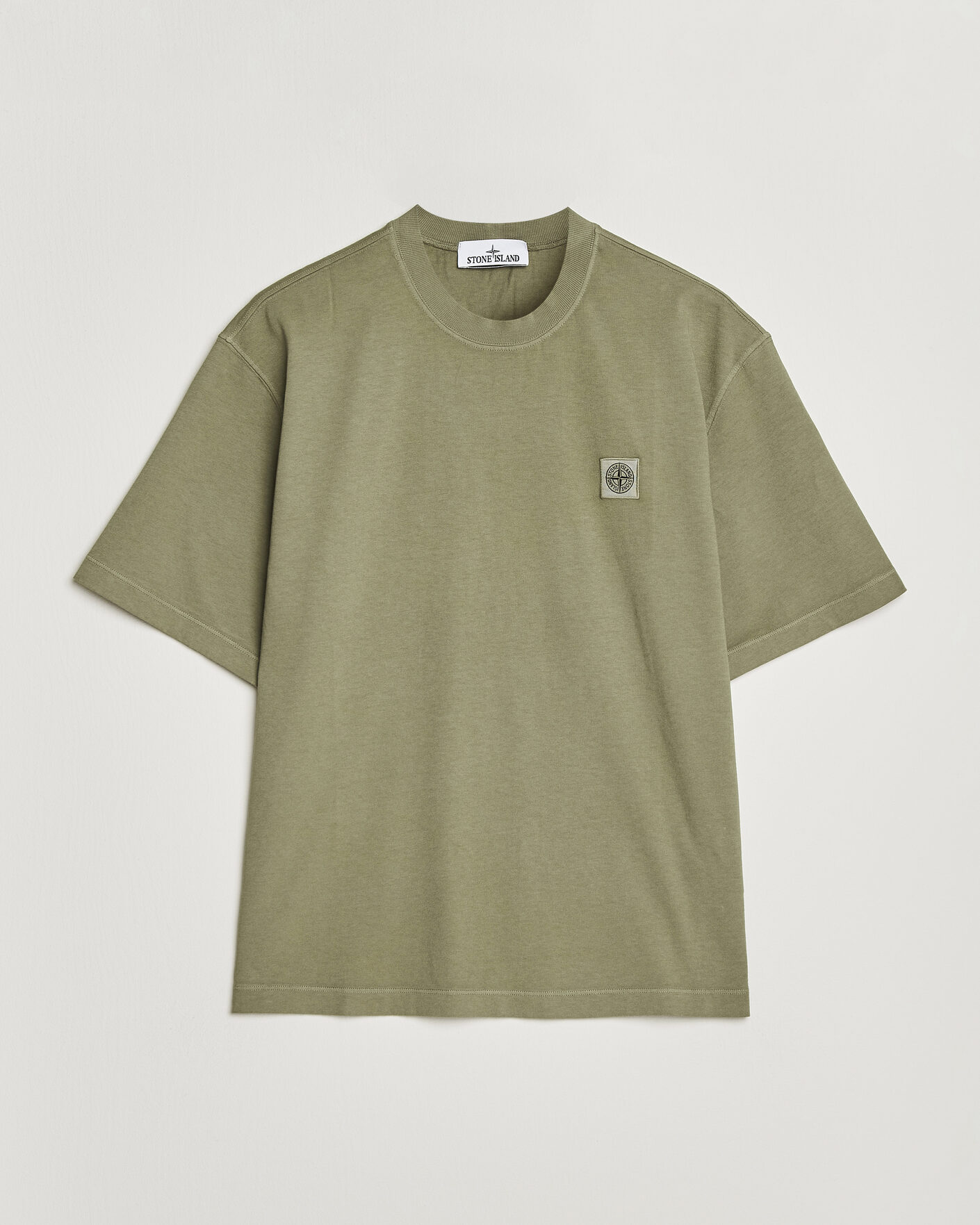 Uomini | T-shirt | Stone Island | Combed Organic Cotton T-Shirt Miltary Green