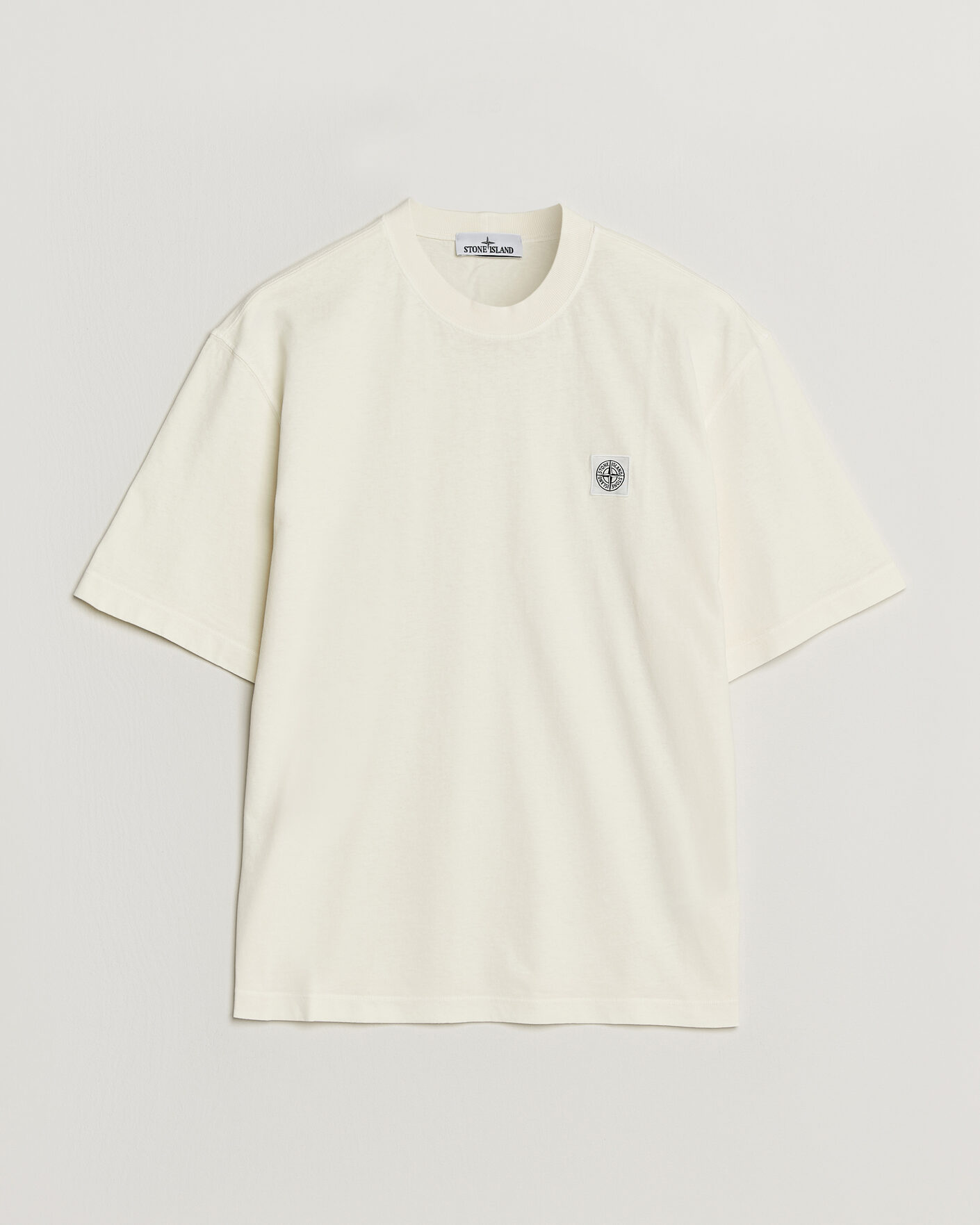 Uomini | T-shirt | Stone Island | Combed Organic Cotton T-Shirt Ivory