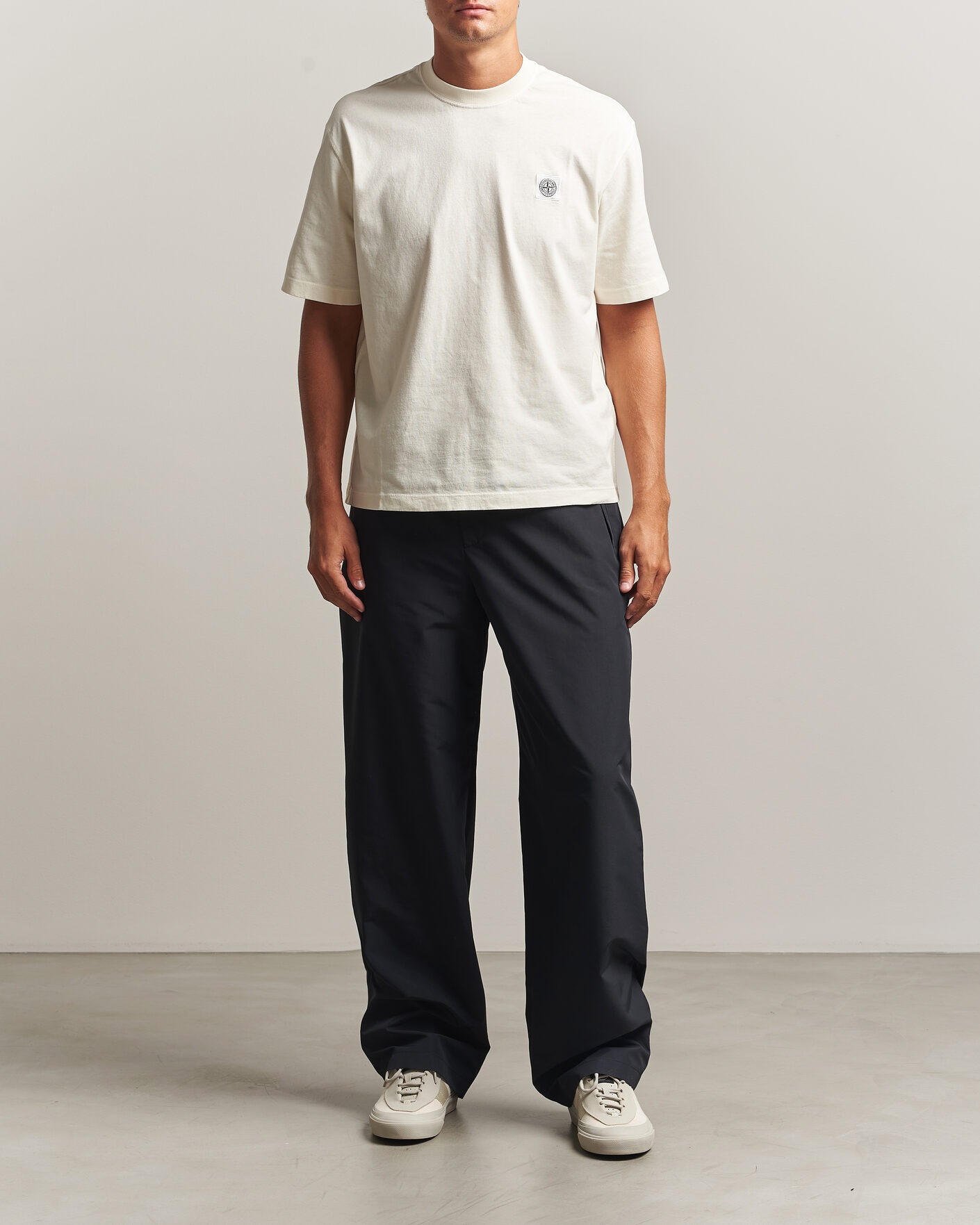 Uomini | T-shirt | Stone Island | Combed Organic Cotton T-Shirt Ivory