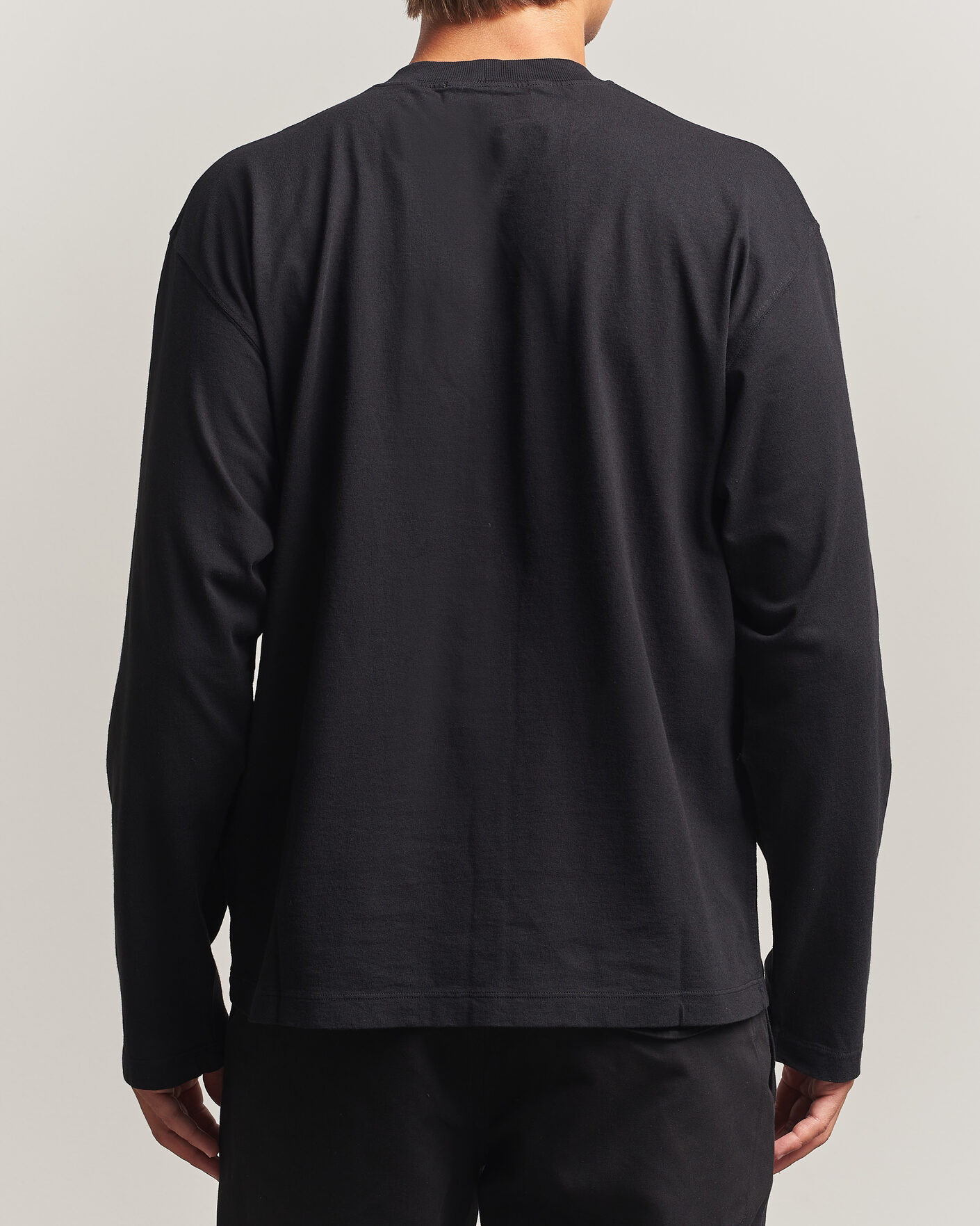 Uomini | T-shirt | Stone Island | Organic Cotton Jersey Long Sleeve T-Shirt Black
