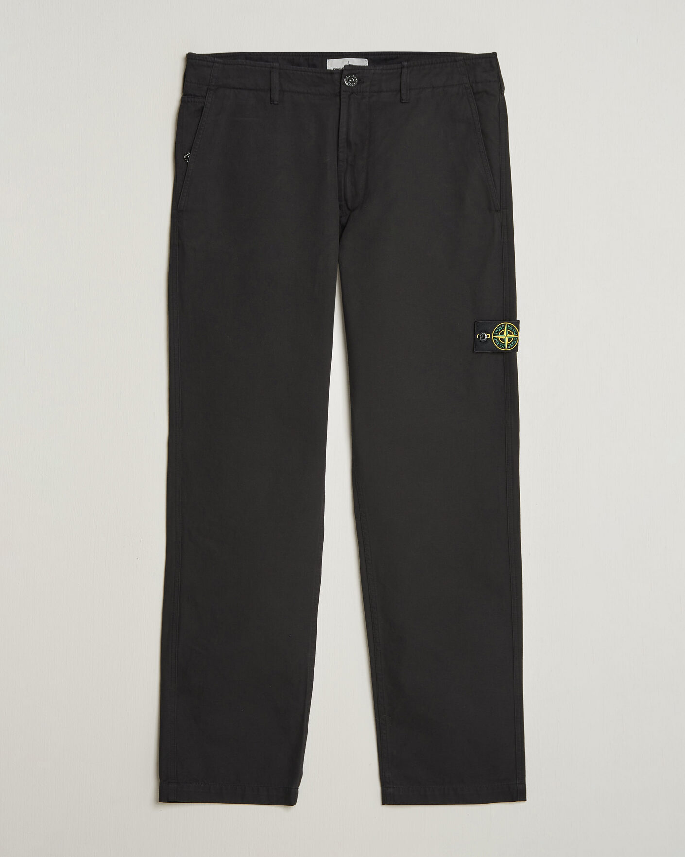 Uomini | Pantaloni | Stone Island | Dense Cotton Twill Pants Black
