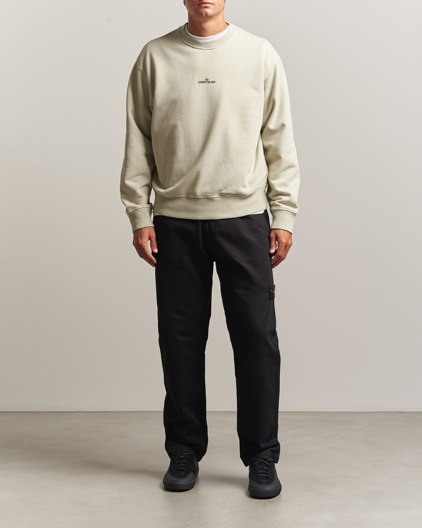 Uomini | Pantaloni | Stone Island | Dense Cotton Twill Pants Black