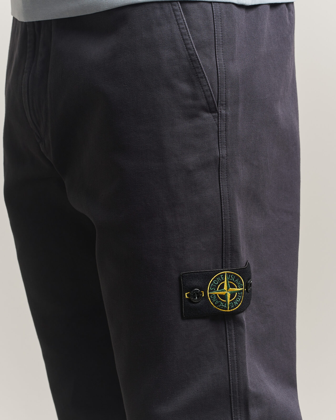 Uomini | Pantaloni | Stone Island | Dense Cotton Twill Pants Blue Navy