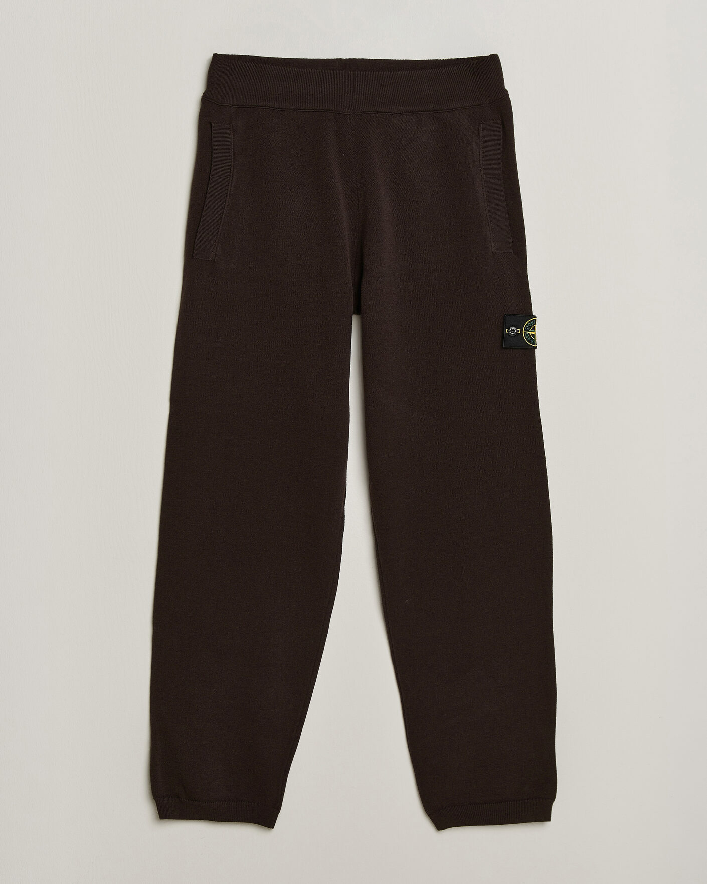 Uomini | Pantaloni | Stone Island | Plush Stitch Stretch Wool Pants Coal Grey
