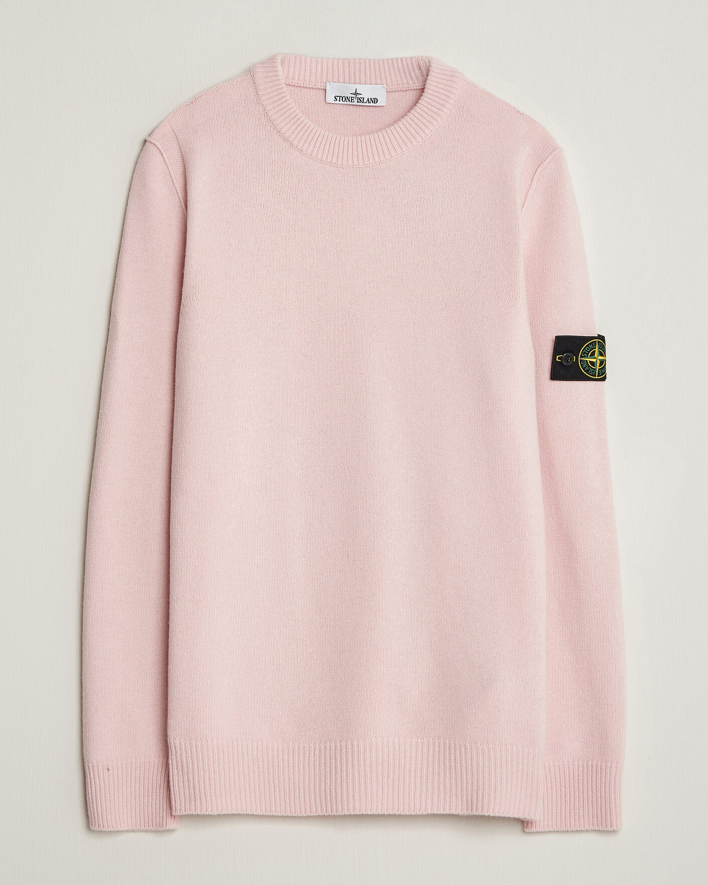 Uomini | Maglieria | Stone Island | Knitted Lambswool Crew Neck Antique Rose