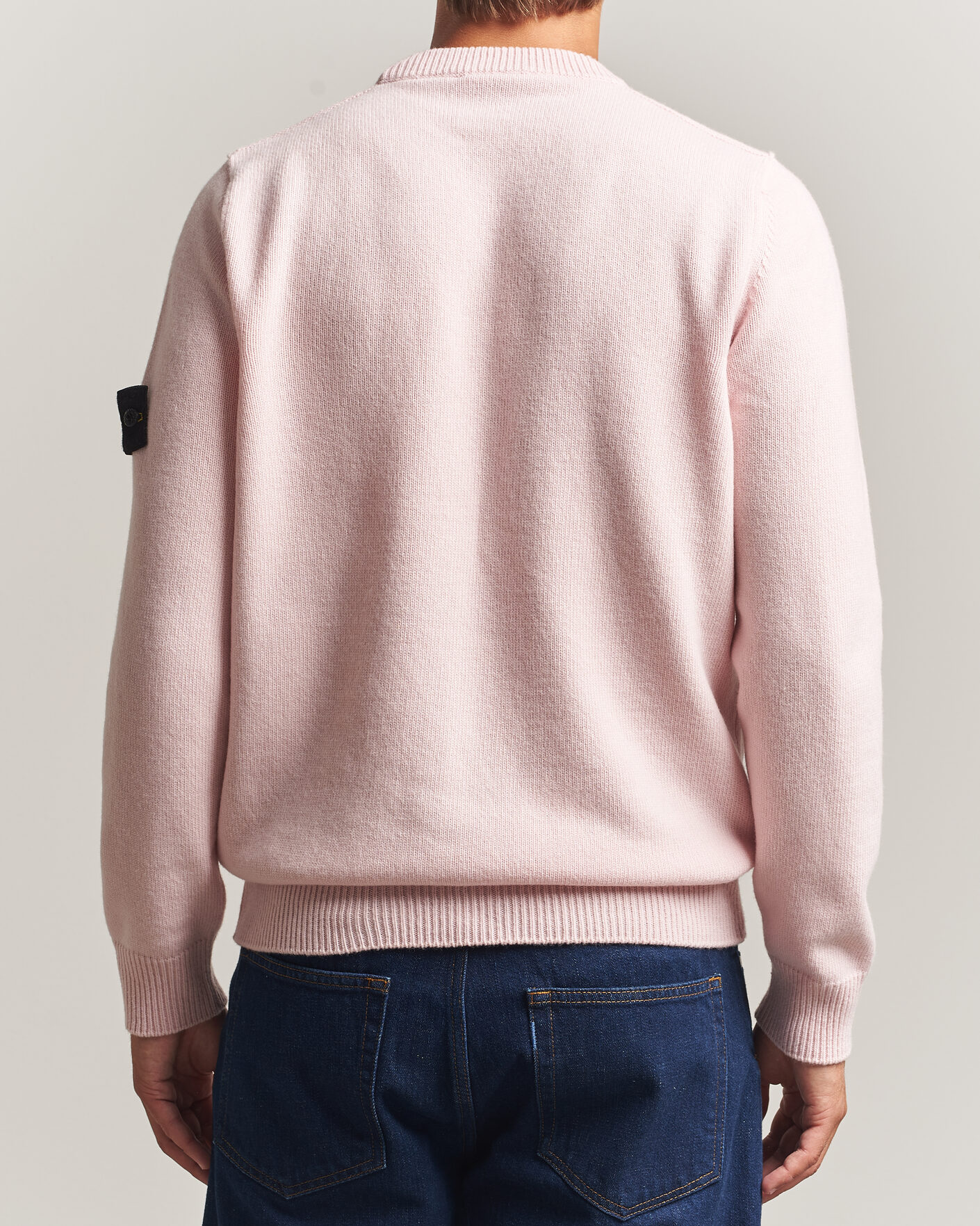 Uomini | Maglieria | Stone Island | Knitted Lambswool Crew Neck Antique Rose