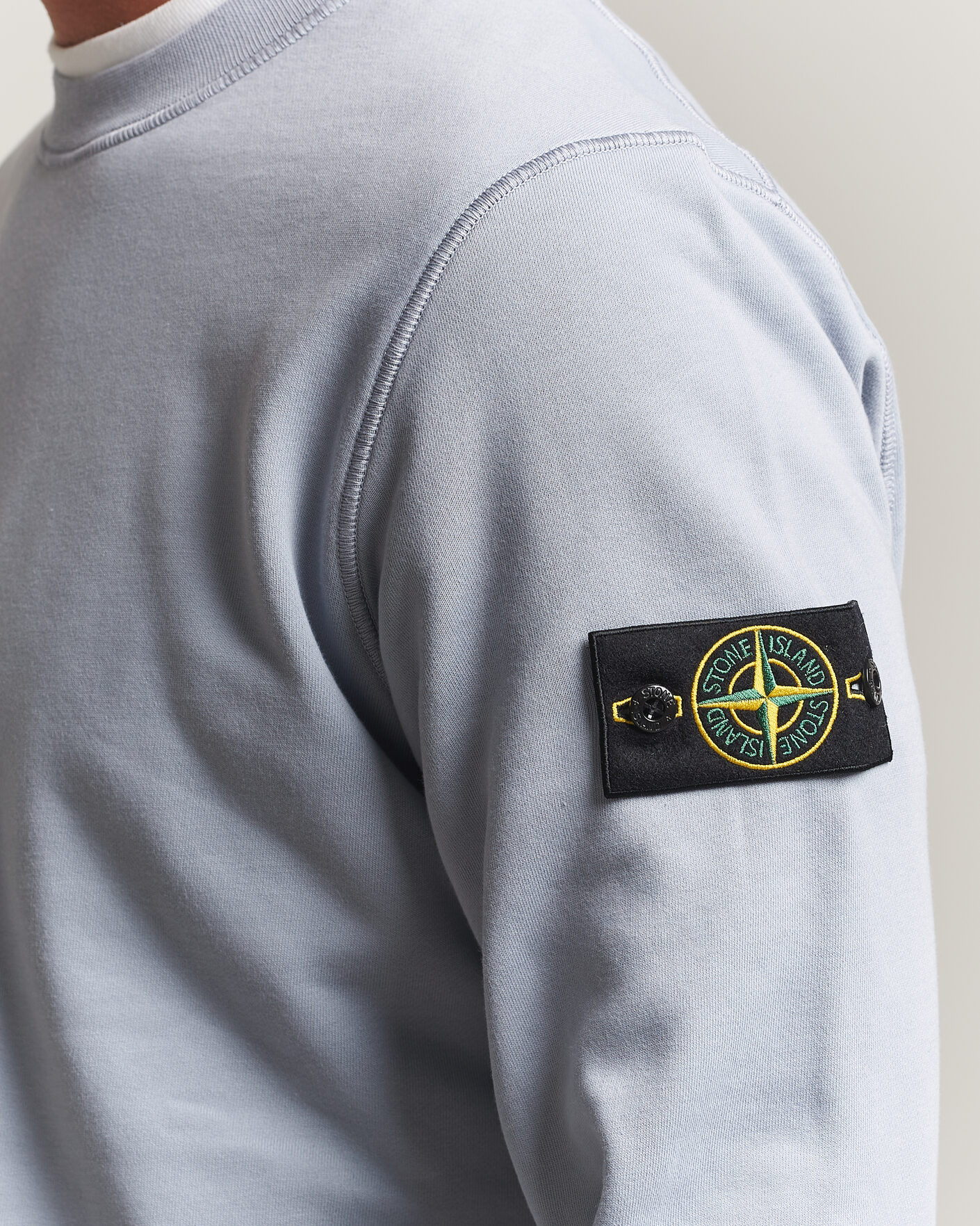 Uomini | Maglieria | Stone Island | Garment Dyed Fleece Sweatshirt Ash Grey