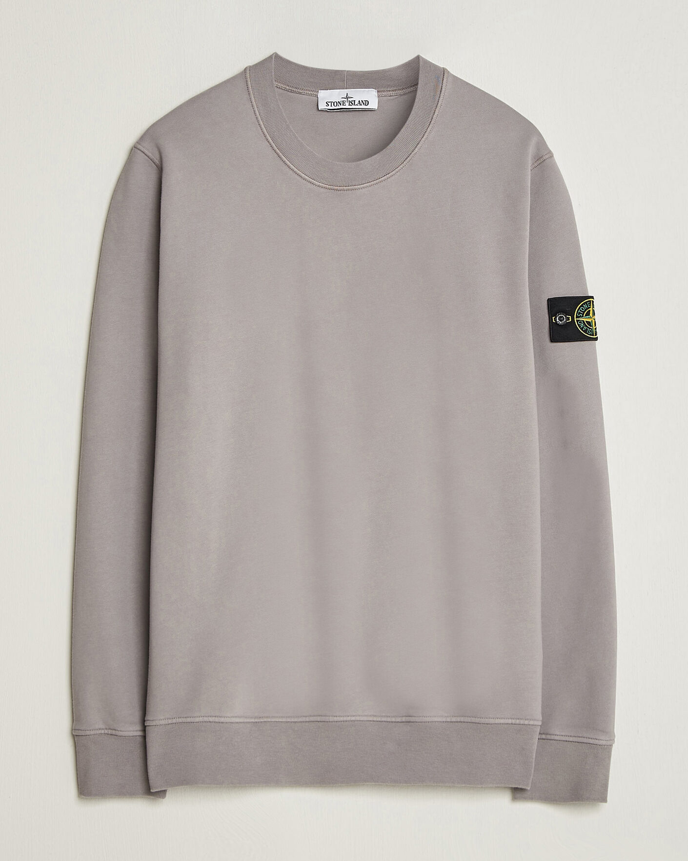 Uomini | Maglieria | Stone Island | Garment Dyed Fleece Sweatshirt Grey