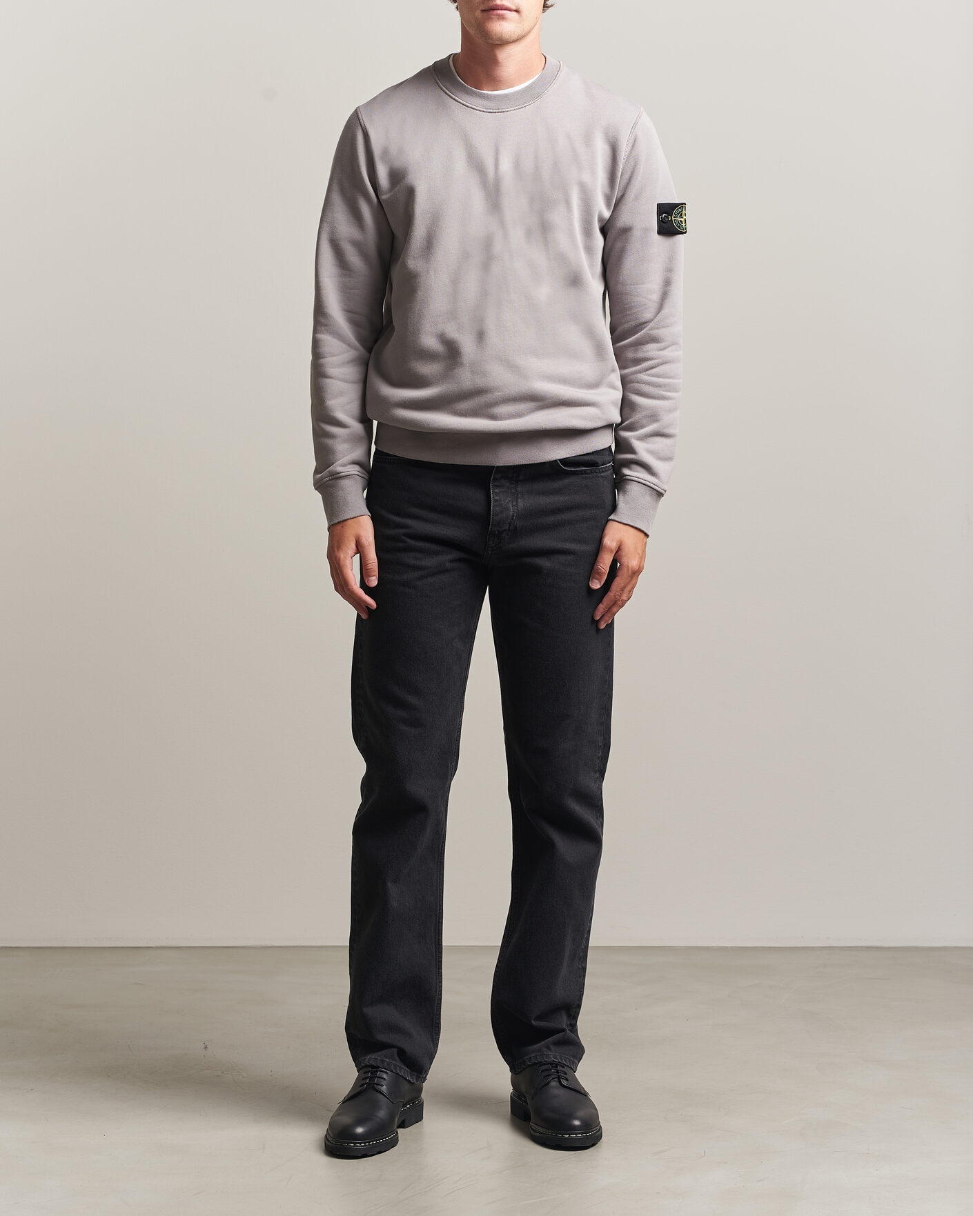 Uomini | Maglieria | Stone Island | Garment Dyed Fleece Sweatshirt Grey