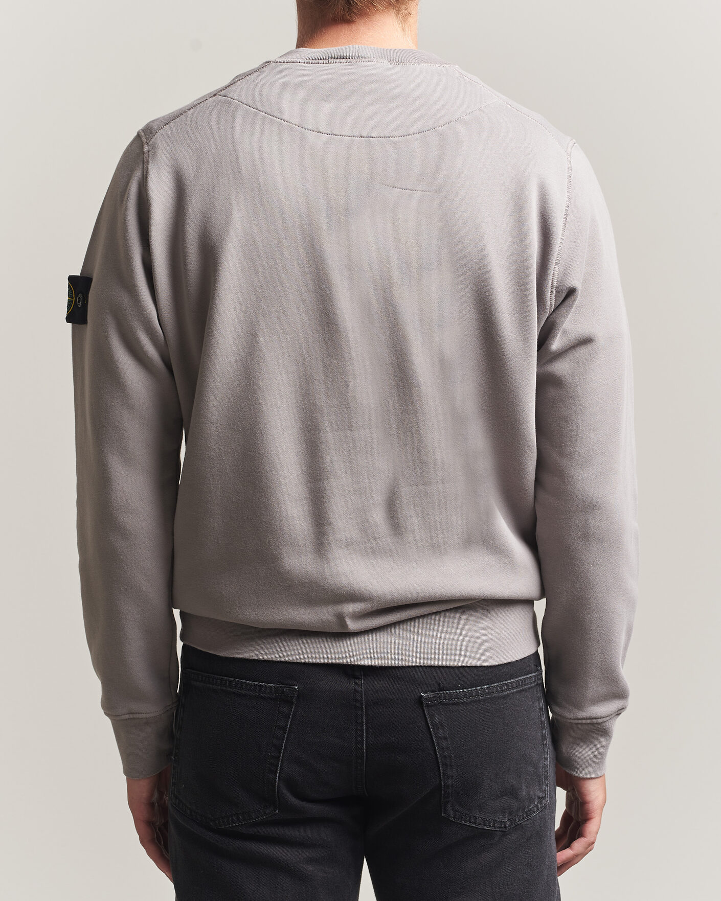 Uomini | Maglieria | Stone Island | Garment Dyed Fleece Sweatshirt Grey