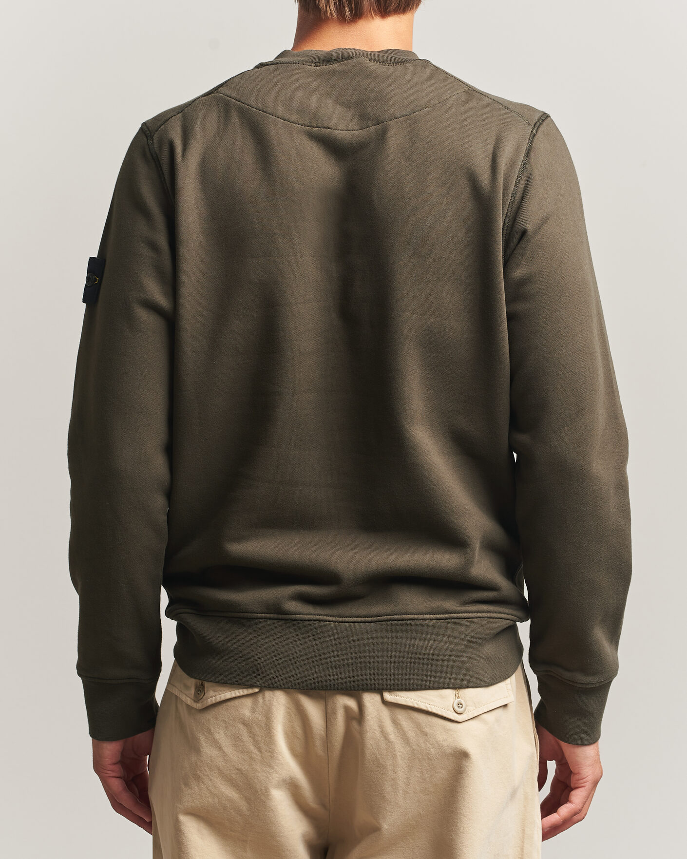 Uomini | Maglieria | Stone Island | Garment Dyed Fleece Sweatshirt Coal Grey