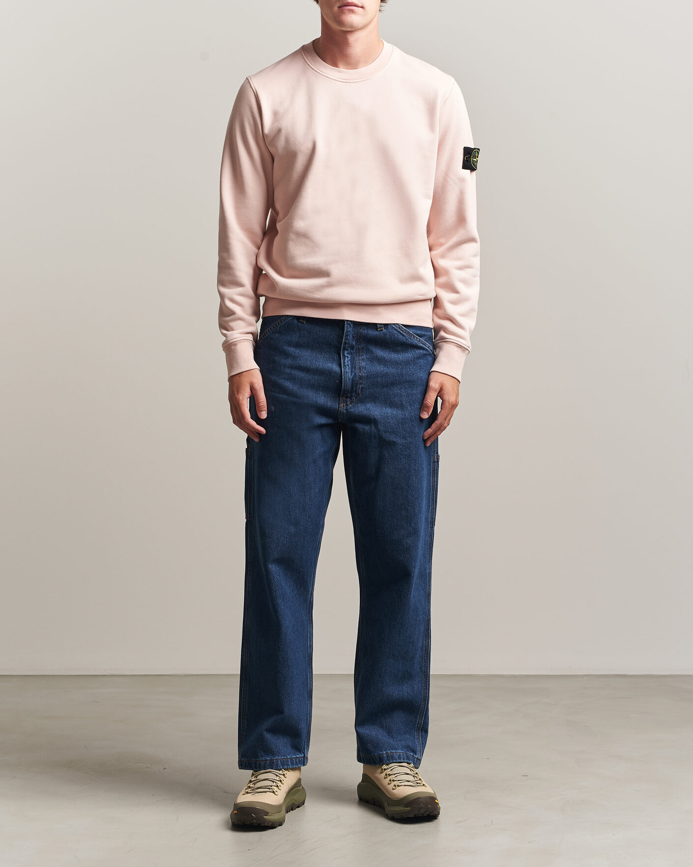 Uomini | Maglieria | Stone Island | Garment Dyed Fleece Sweatshirt Antique Rose