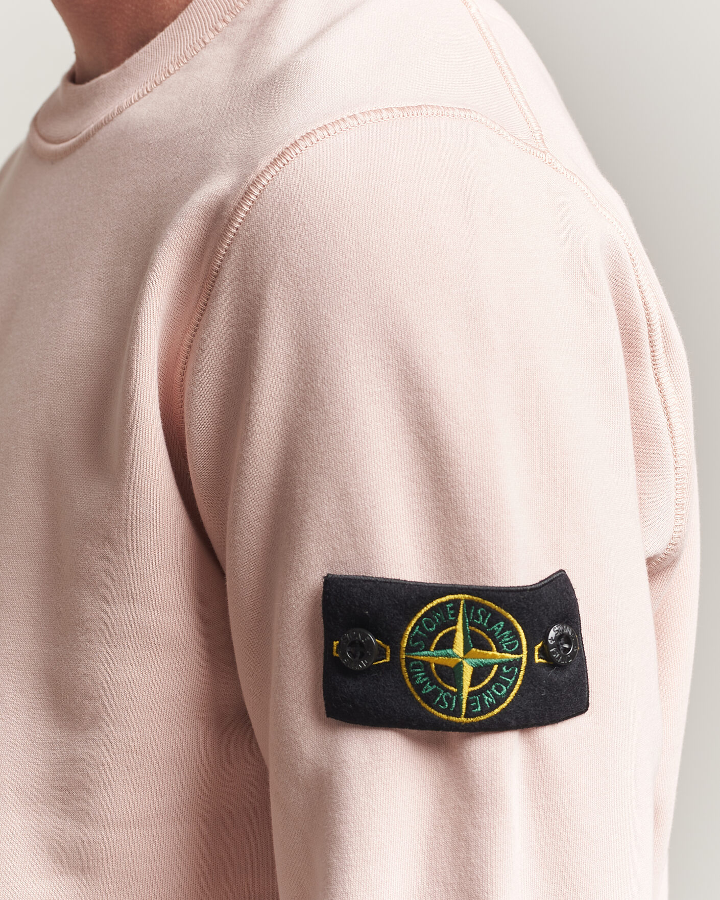 Uomini | Maglieria | Stone Island | Garment Dyed Fleece Sweatshirt Antique Rose