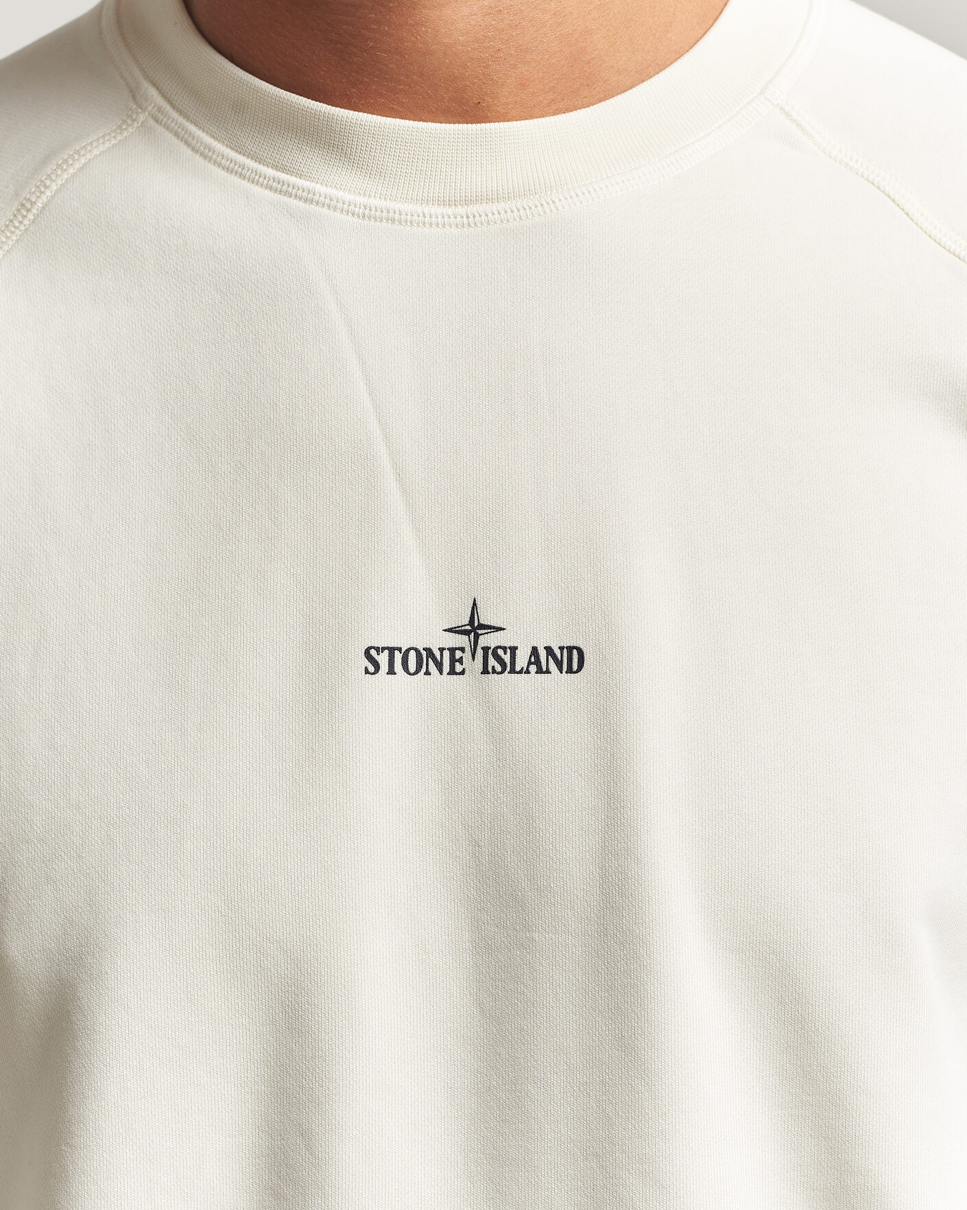Uomini | Maglieria | Stone Island | Garment Dyed Fleece Desert Print Sweatshirt Ivory