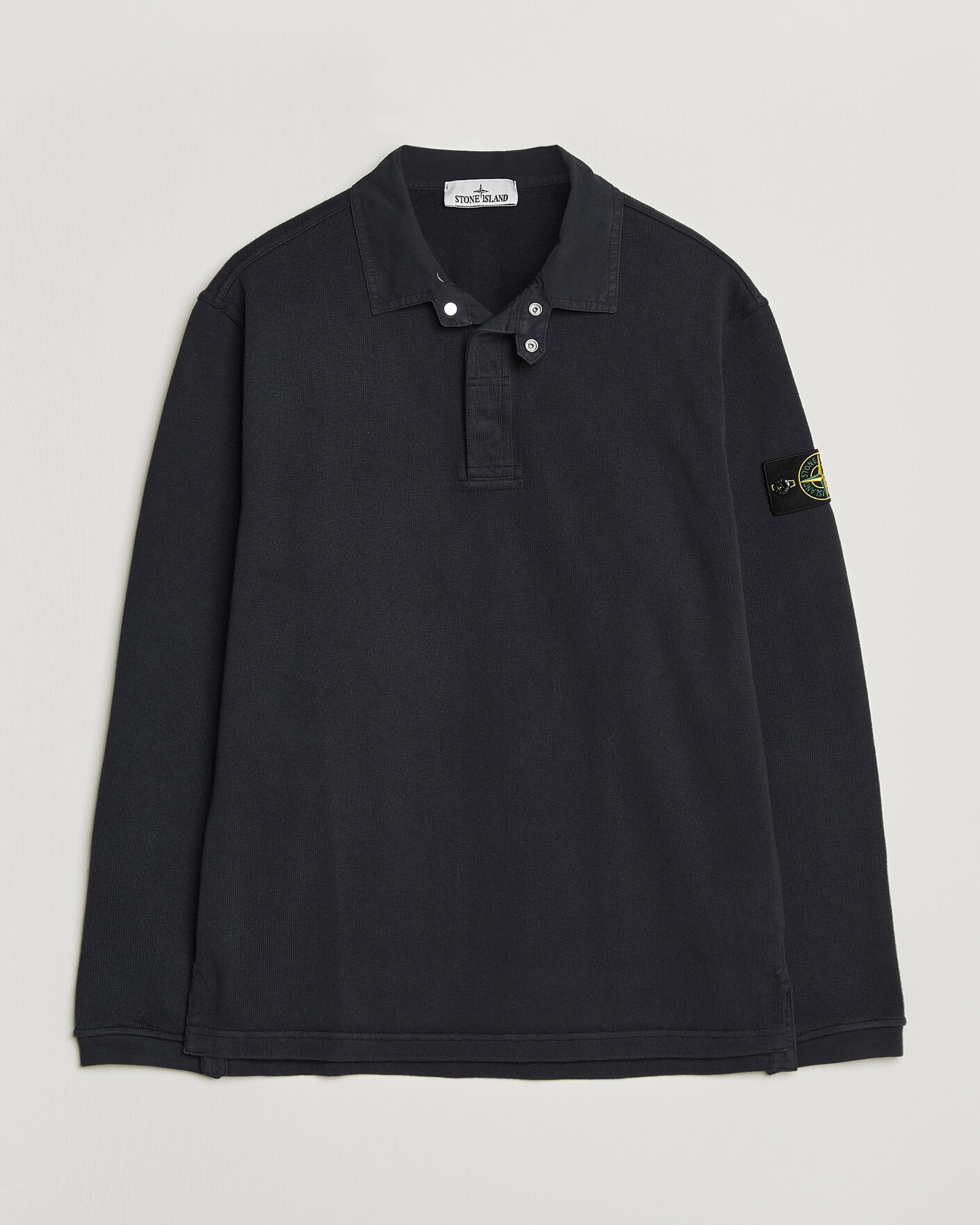 Uomini | Maglieria | Stone Island | Heavy Cotton Jersey Polo Blue Navy