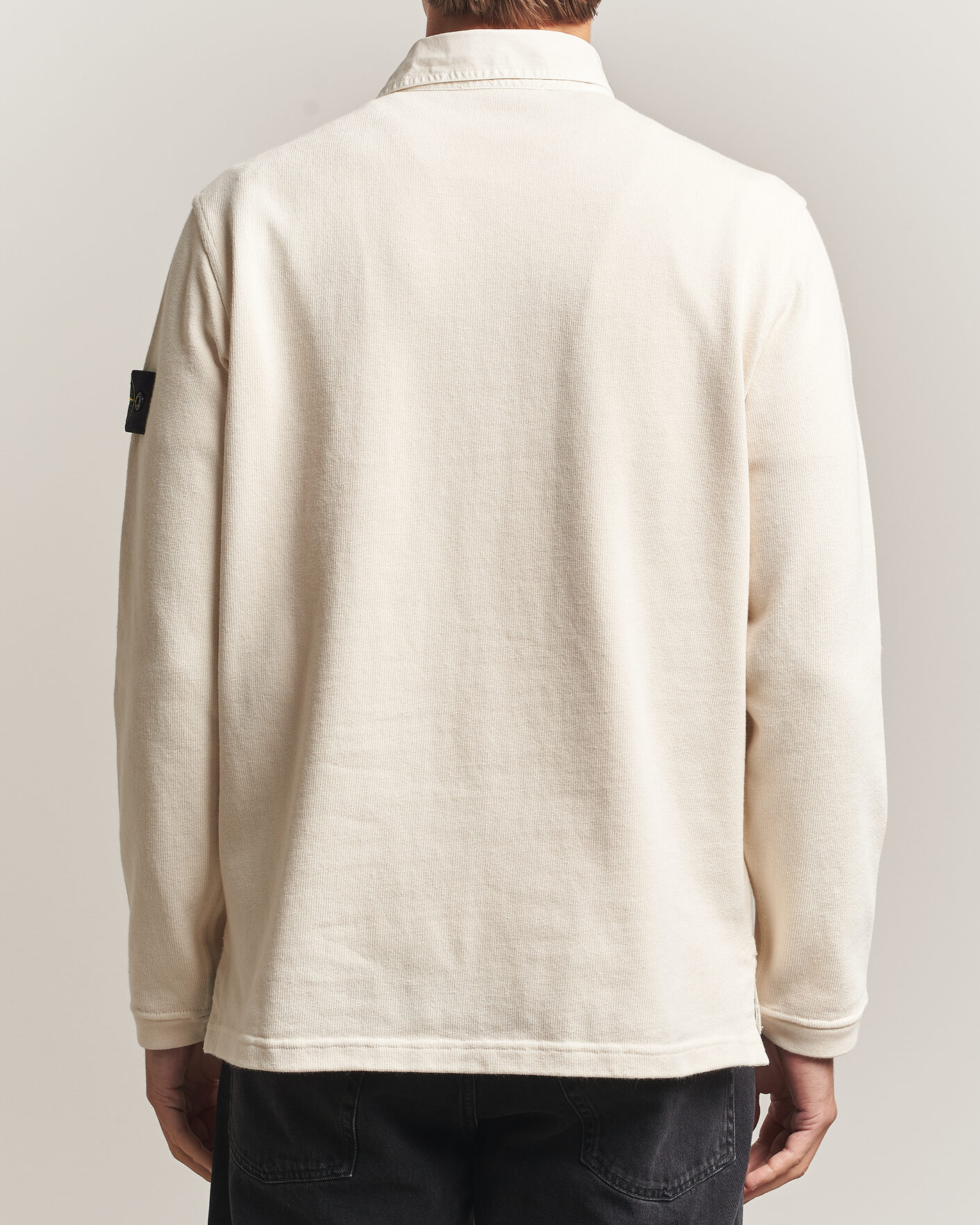 Uomini | Maglieria | Stone Island | Heavy Cotton Jersey Polo Ivory