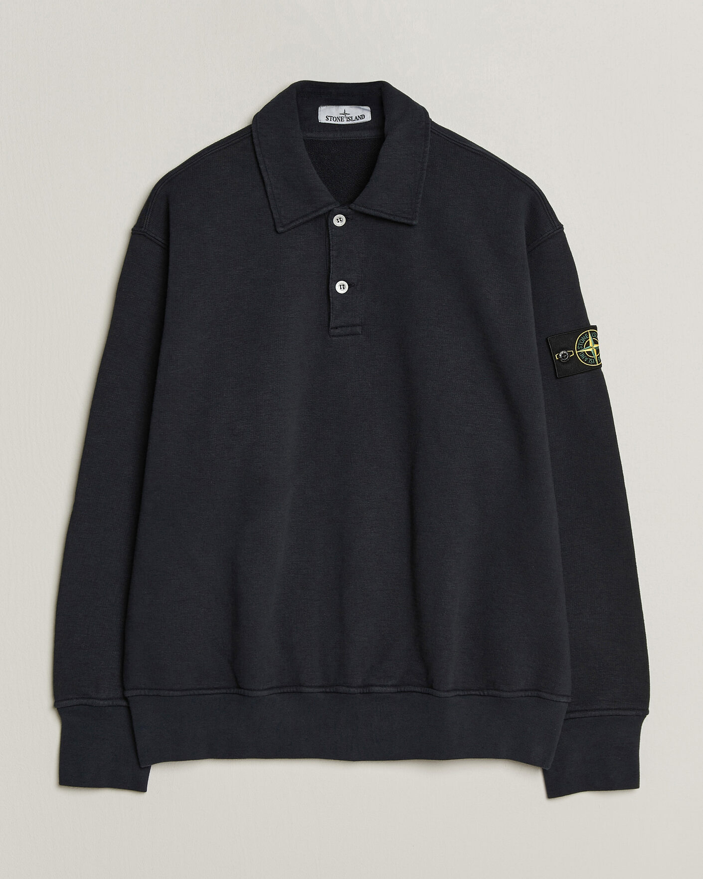 Uomini | Maglieria | Stone Island | Tubular Cotton Fleece Polo Navy Blue