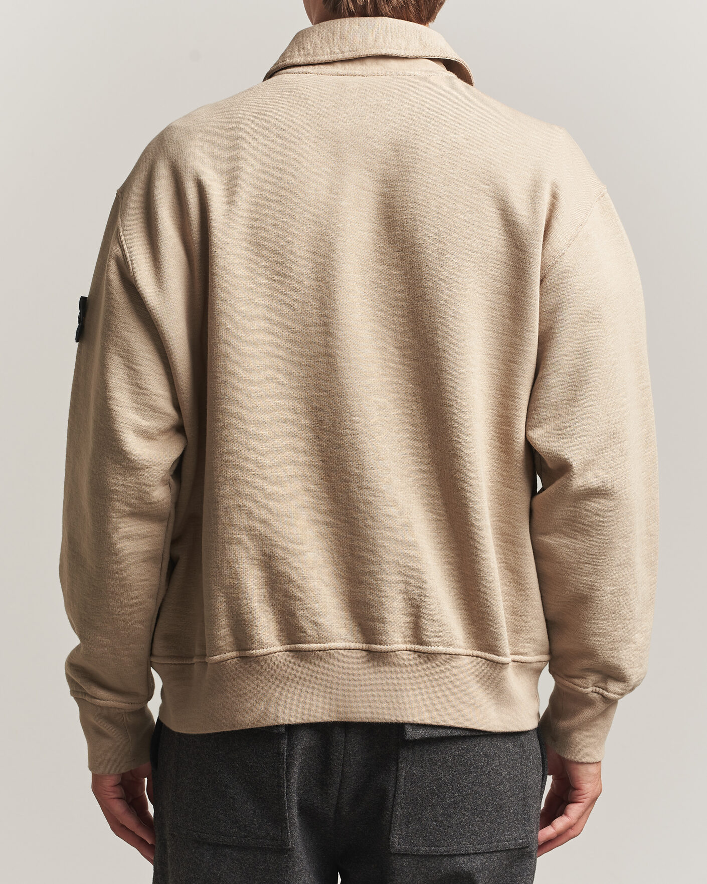 Uomini | Maglieria | Stone Island | Tubular Cotton Fleece Polo Biscuit