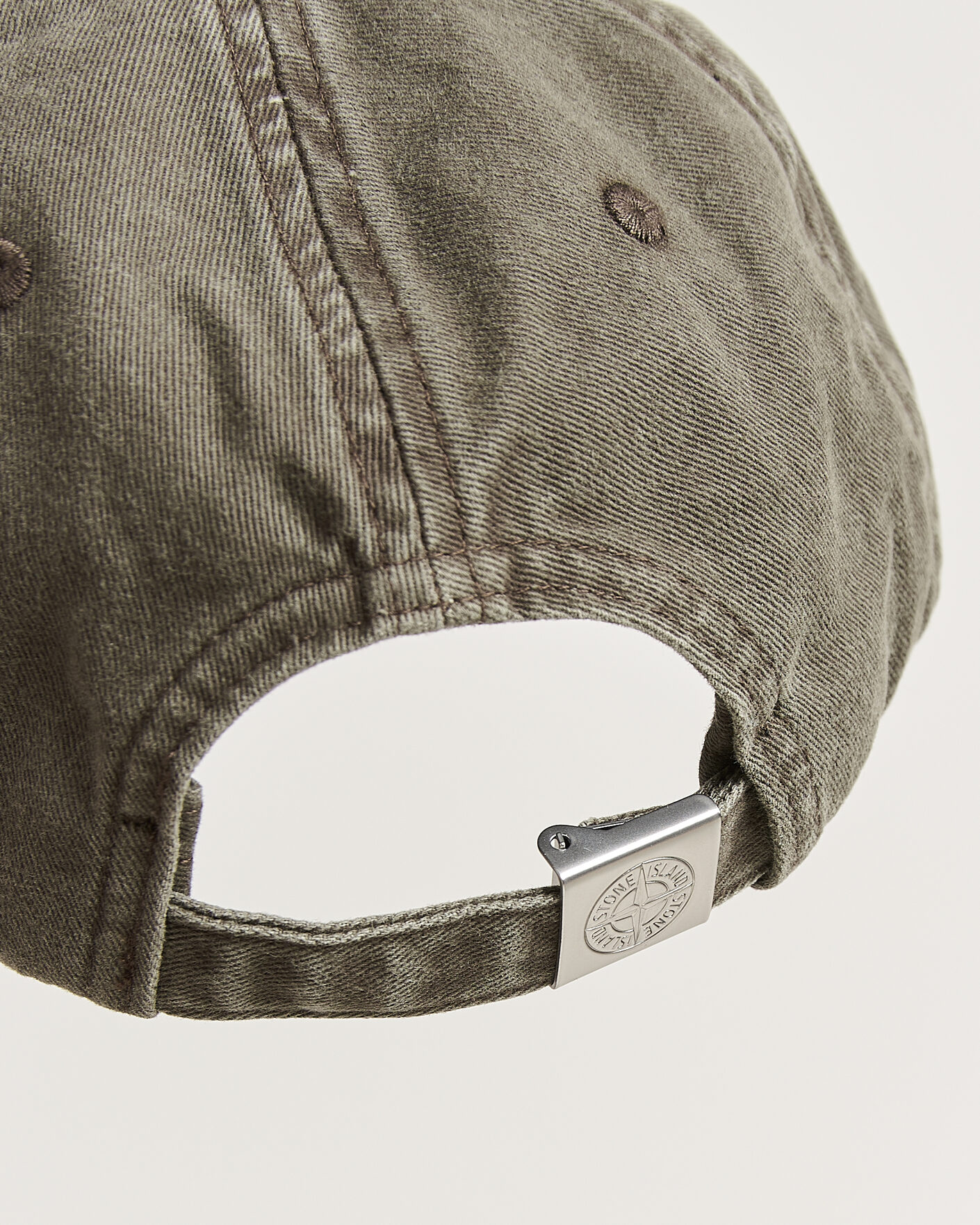 Uomini | Cappelli & Berretti | Stone Island | Brushed Cotton Gabardine Cap Military Green