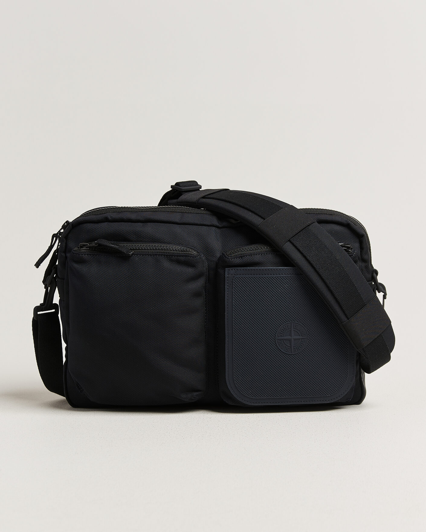 Uomini | Borse | Stone Island | Nylon Panama Shoulder Bag Navy Blue