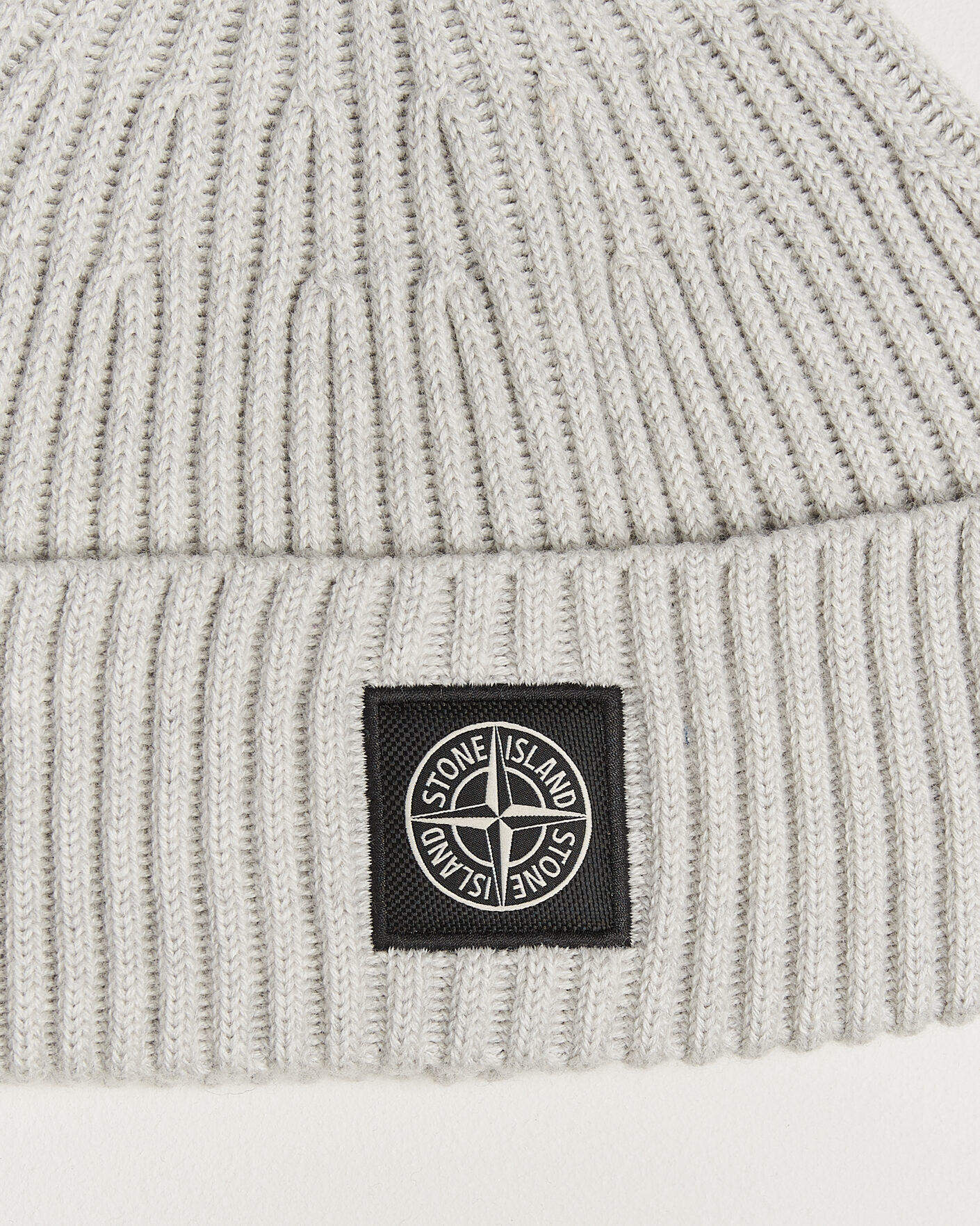 Uomini | Berretti | Stone Island | Full Rib Wool Hat Sand Melange