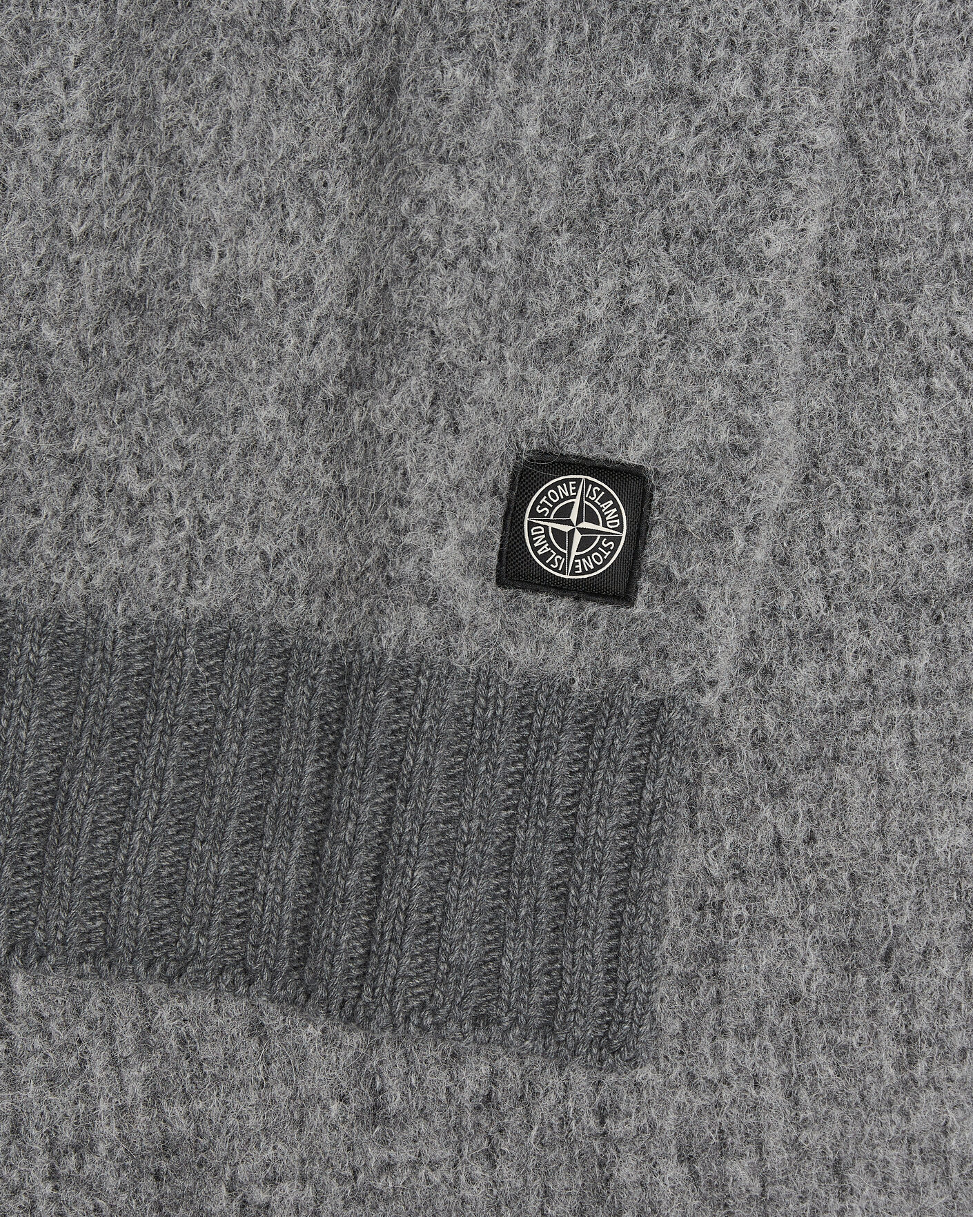 Uomini | Sciarpe | Stone Island | Baby Alpaca Blend Scarf Grey Melange