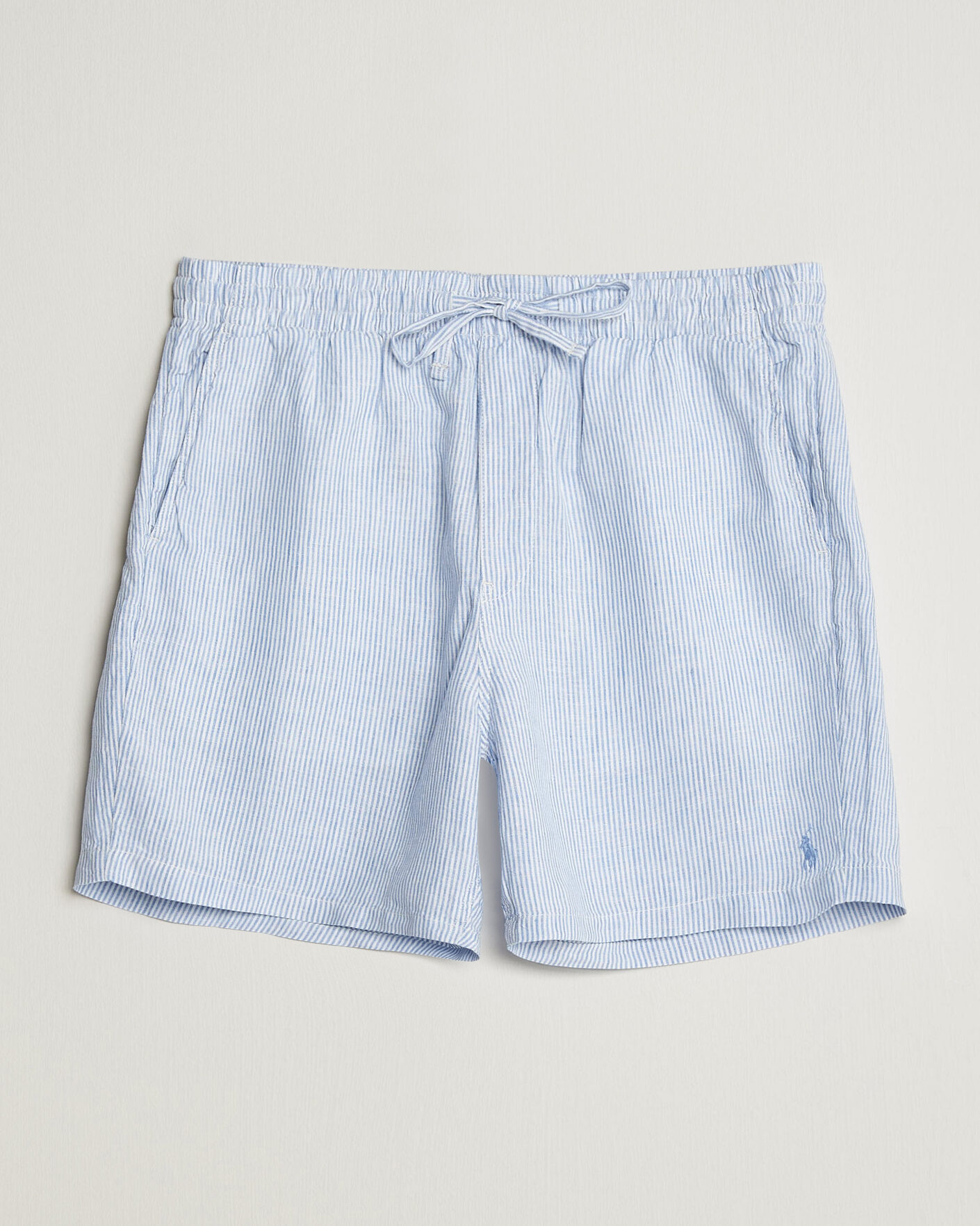 Uomini | Pantaloncini | Polo Ralph Lauren | Woven Linen Shorts Blue/White