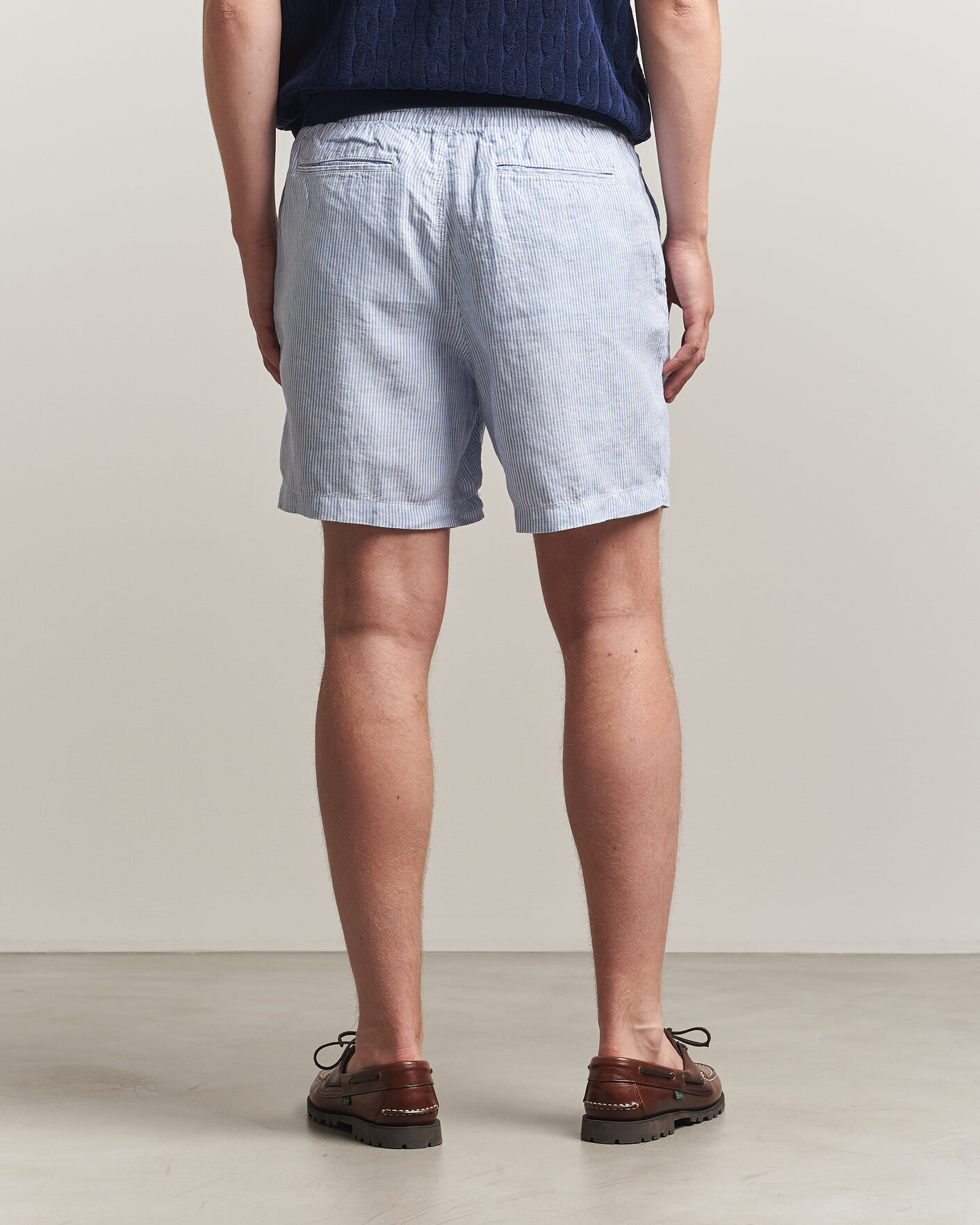 Uomini | Pantaloncini | Polo Ralph Lauren | Woven Linen Shorts Blue/White