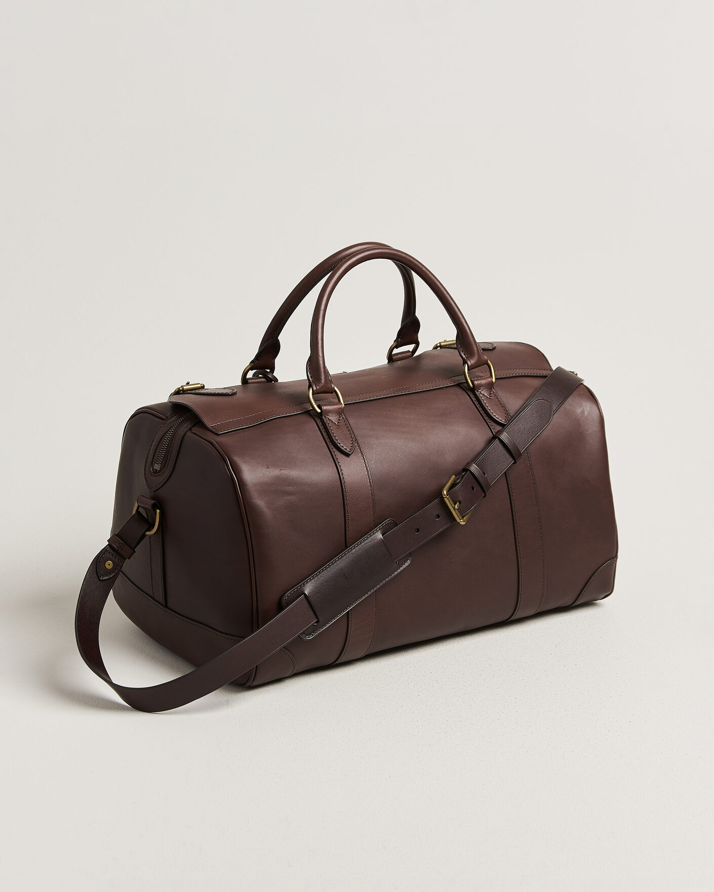 Uomini | Borse | Polo Ralph Lauren | Leather Duffle Bag Burnished Brown