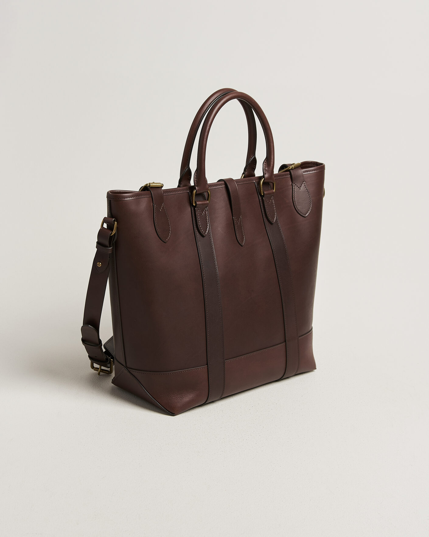 Uomini | Borse | Polo Ralph Lauren | Leather Tote Bag Burnished Brown