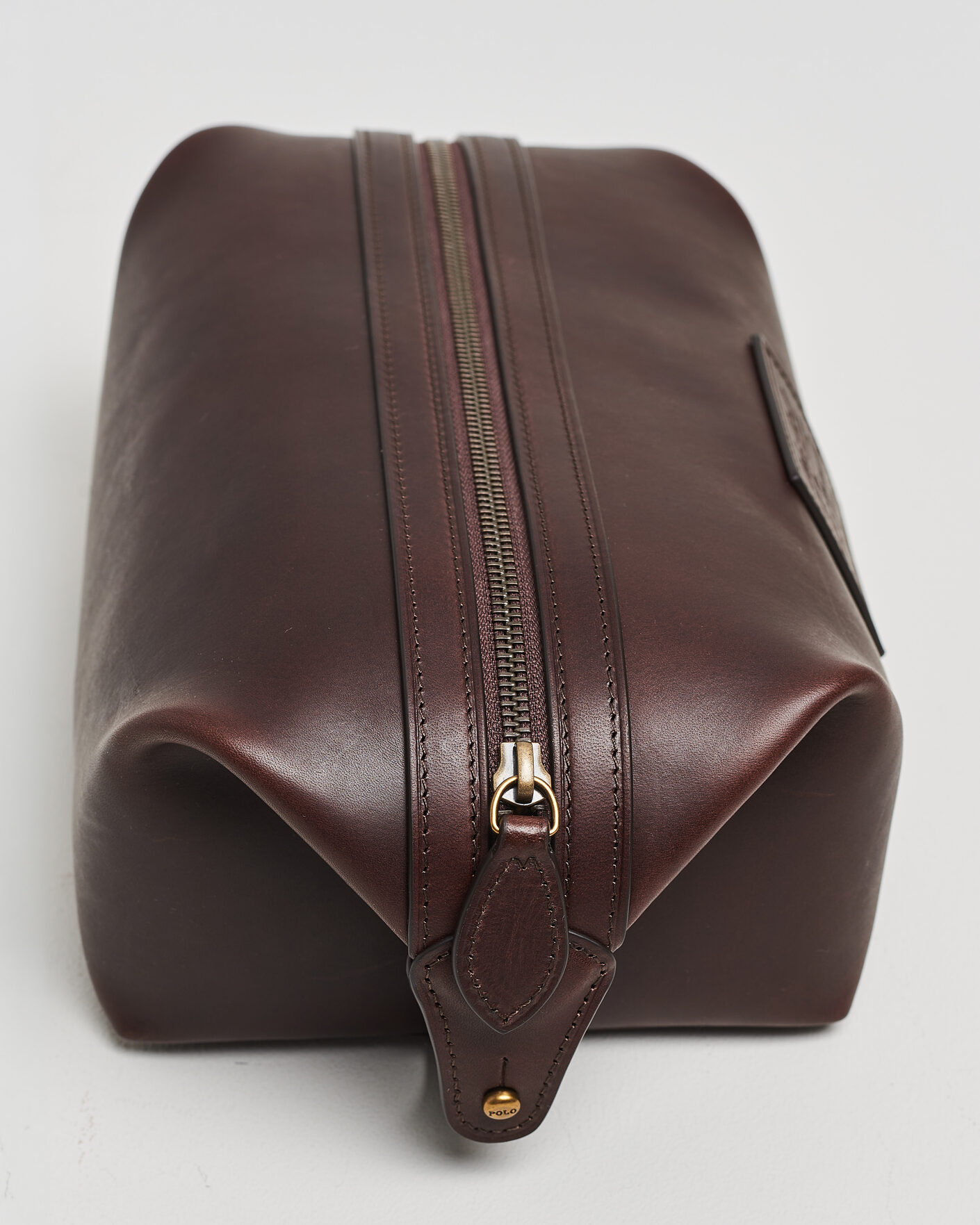 Uomini | Borse | Polo Ralph Lauren | Leather Washbag Burnished Brown
