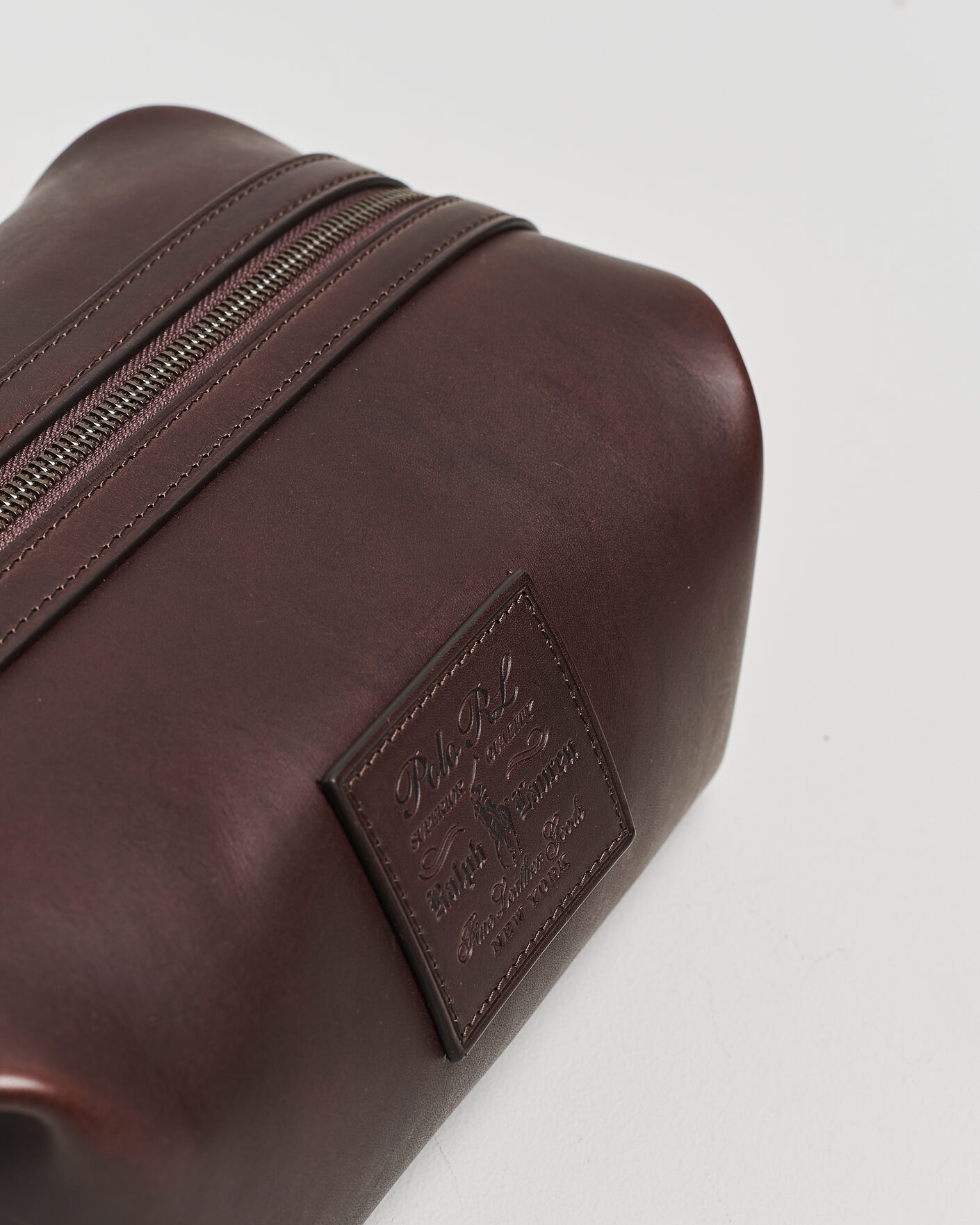 Uomini | Borse | Polo Ralph Lauren | Leather Washbag Burnished Brown