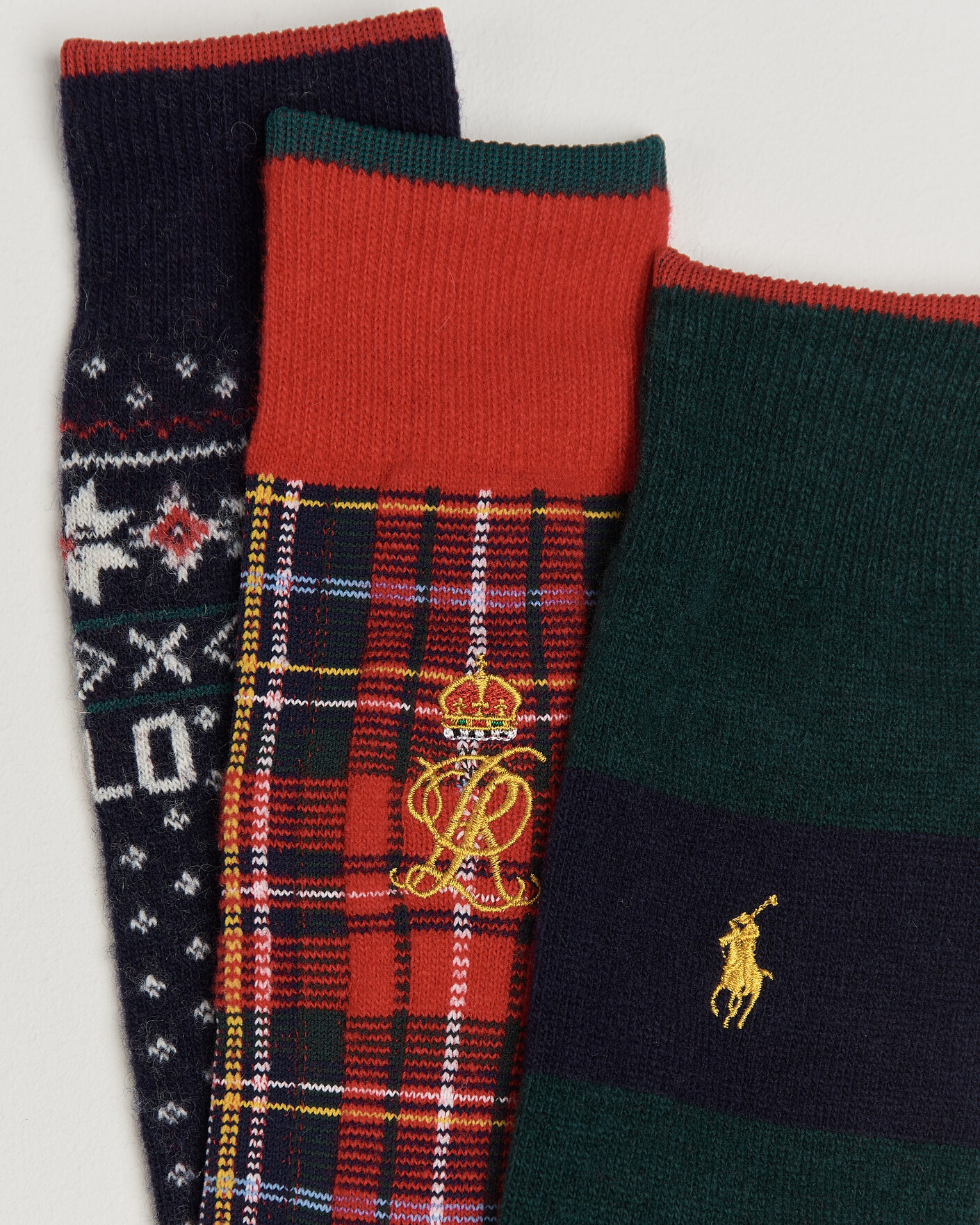Uomini | Biancheria intima | Polo Ralph Lauren | 3-Pack Lambswool Sock Hunter Multi