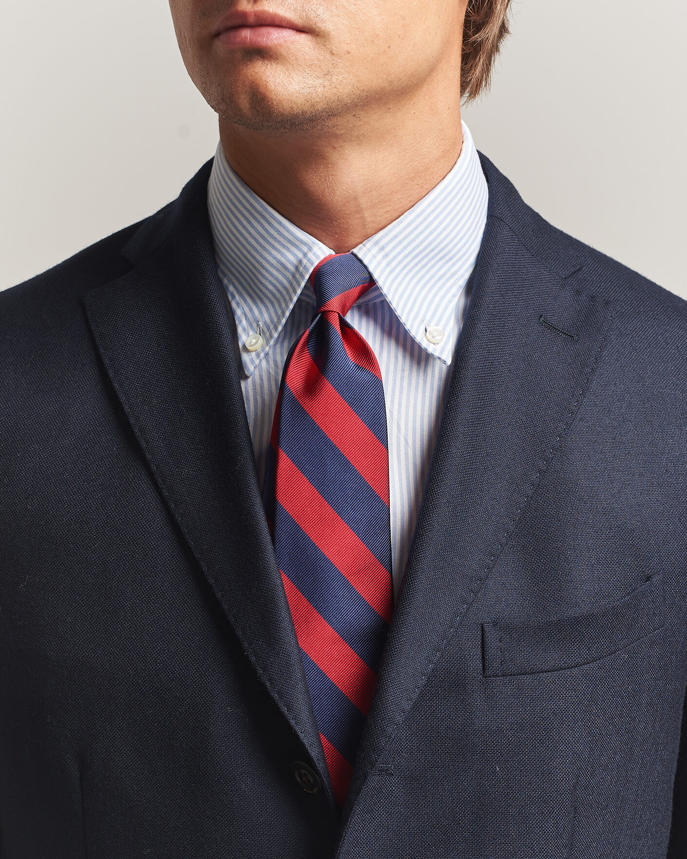 Uomini | Cravatte | Polo Ralph Lauren | Striped Club Tie Navy/Red