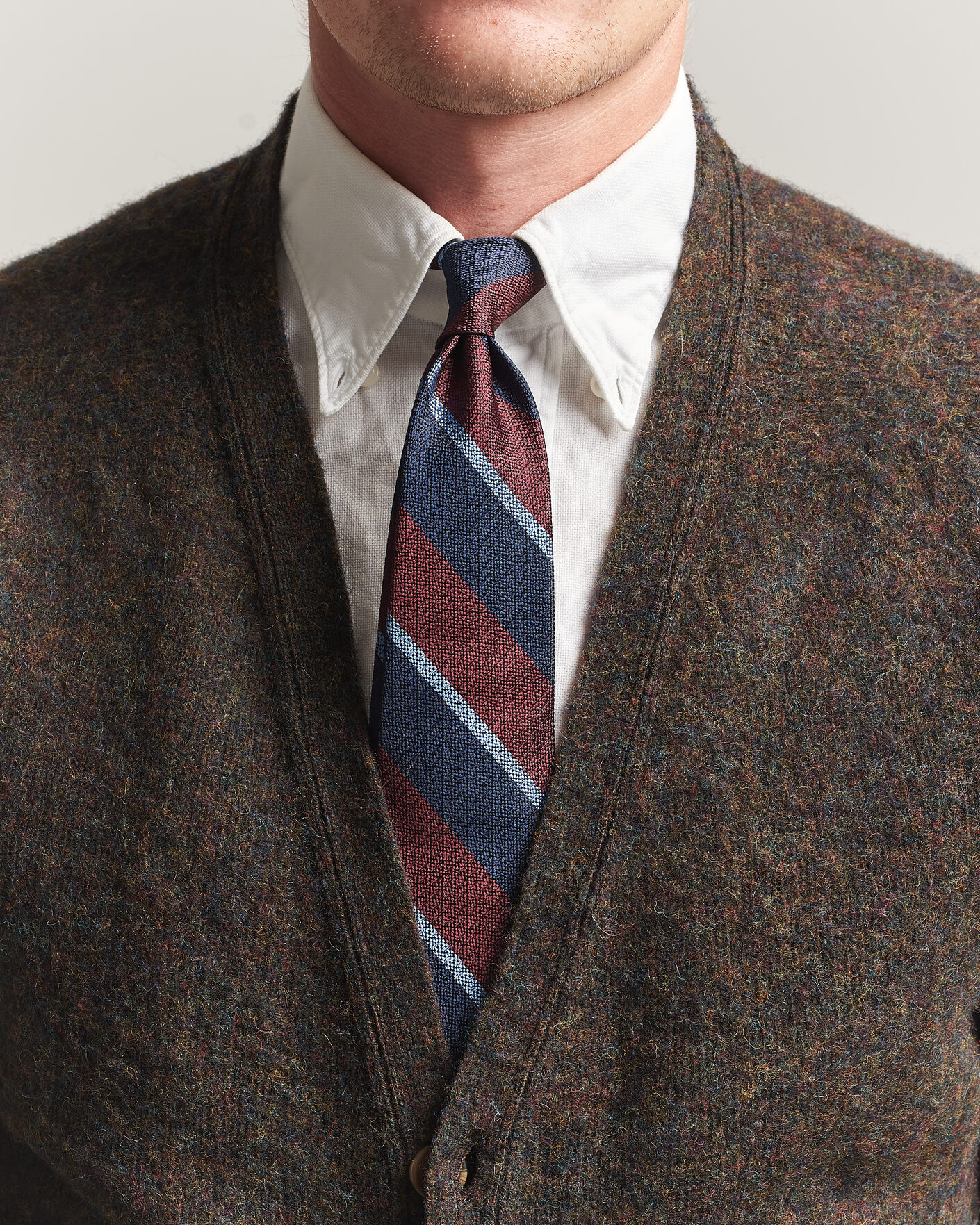 Uomini | Cravatte | Polo Ralph Lauren | Striped Vintage Tie Wine/Navy