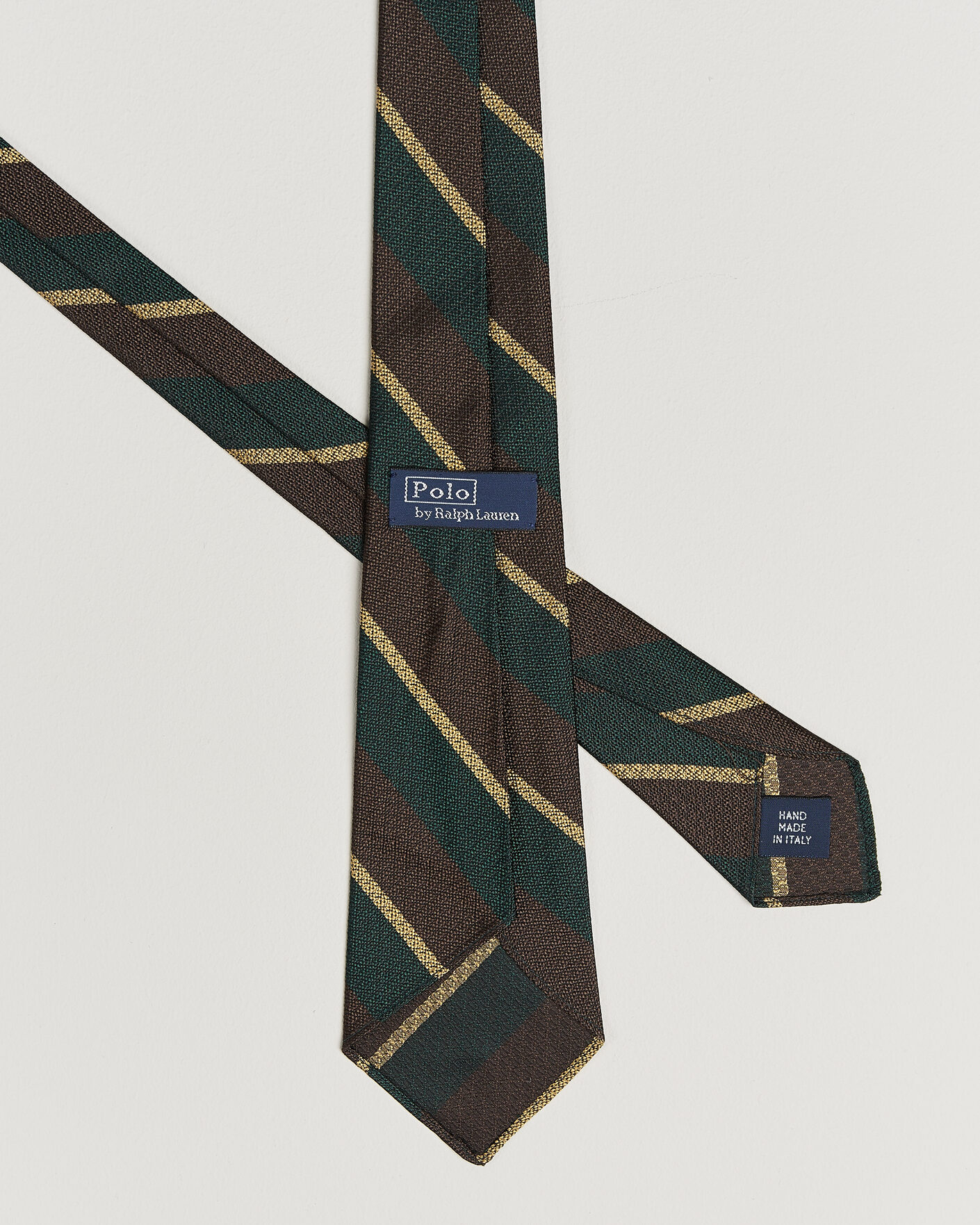 Uomini | Cravatte | Polo Ralph Lauren | Striped Vintage Tie Brown/Green