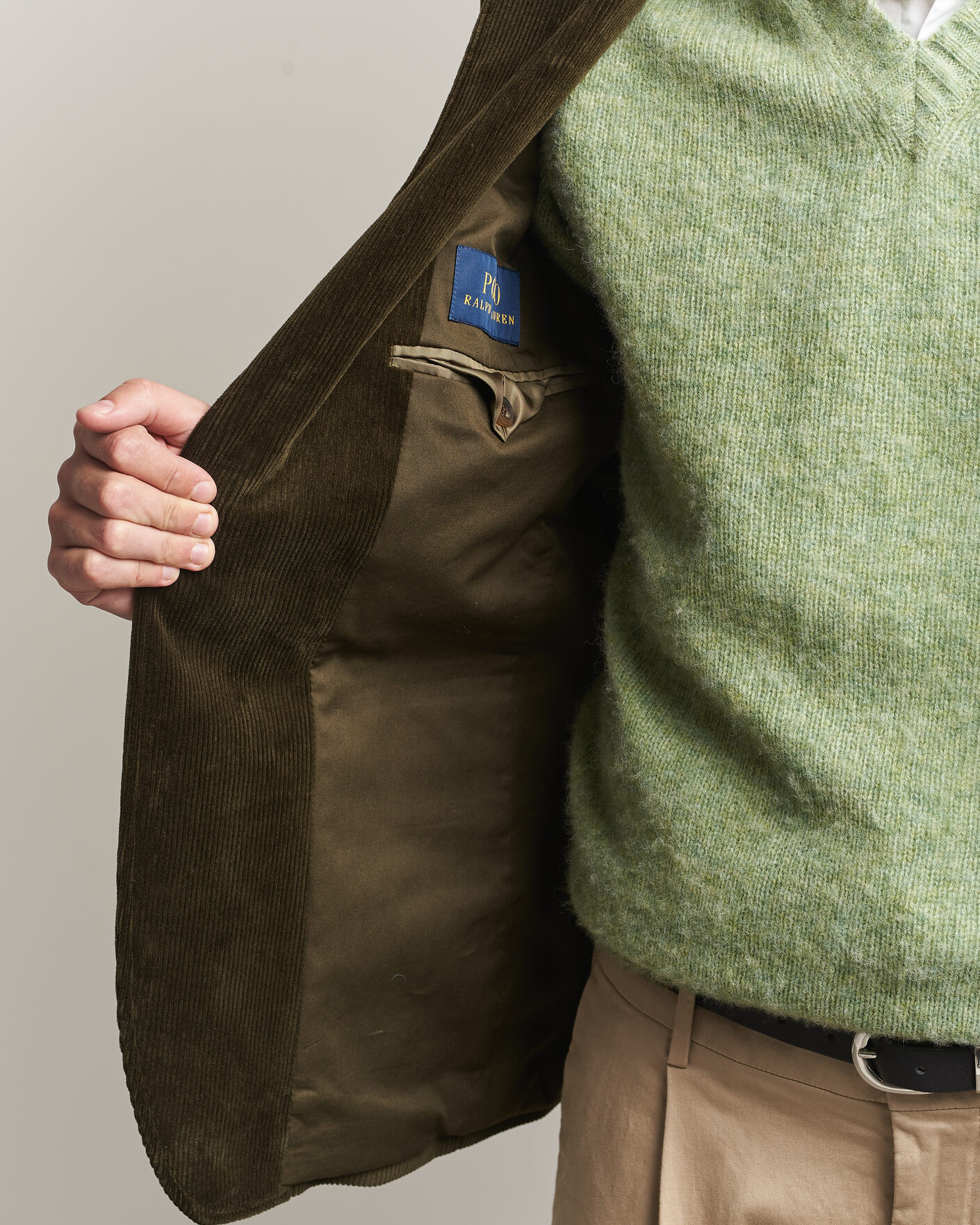 Uomini | Blazers | Polo Ralph Lauren | Single Breasted Corduroy Sportcoat Fall Olive