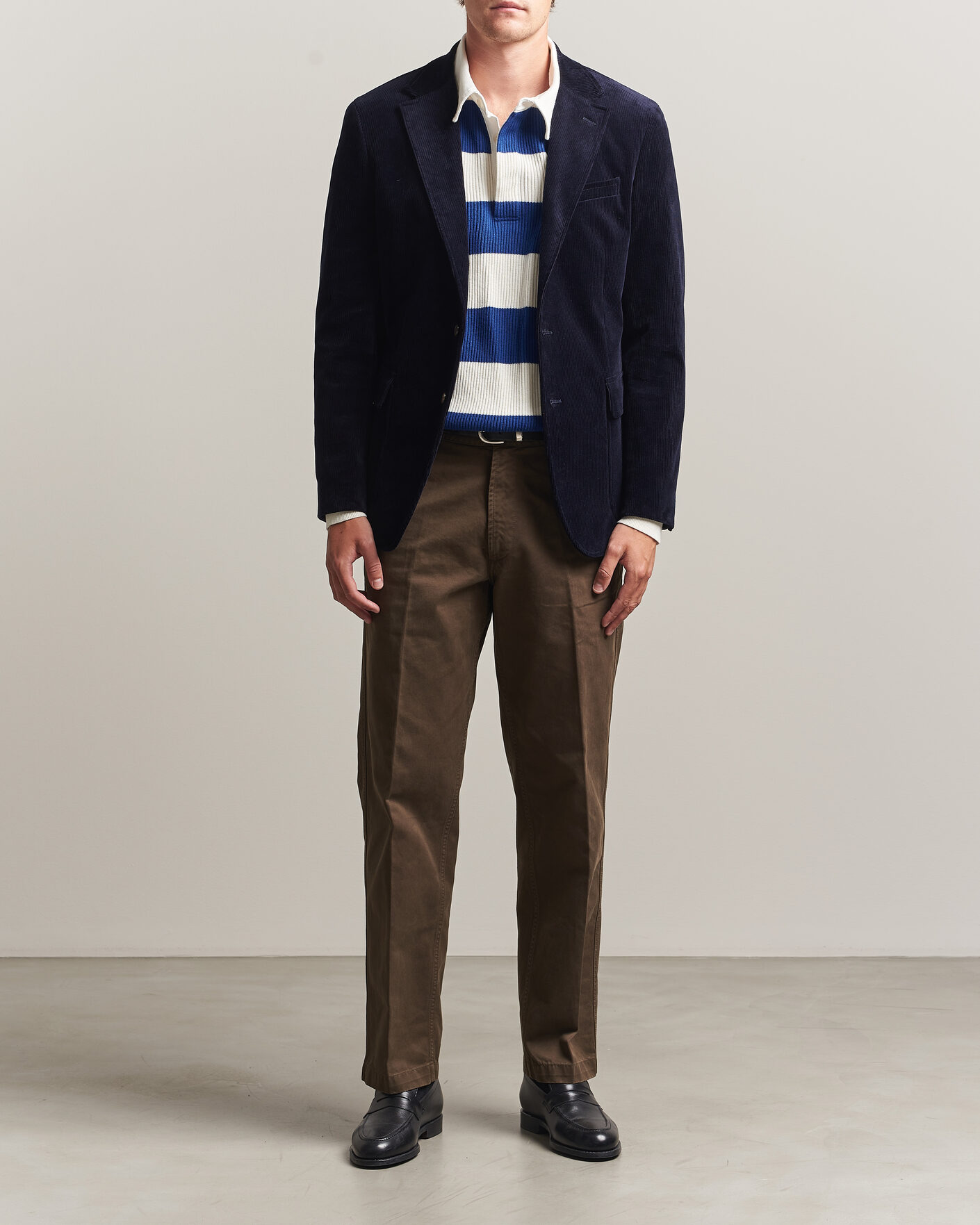 Uomini | Blazers | Polo Ralph Lauren | Single Breasted Corduroy Sportcoat Newport Navy