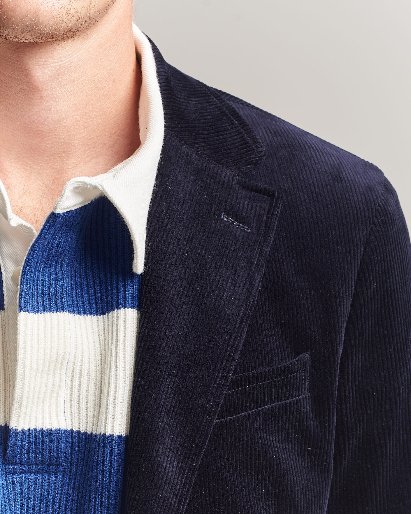 Uomini | Blazers | Polo Ralph Lauren | Single Breasted Corduroy Sportcoat Newport Navy