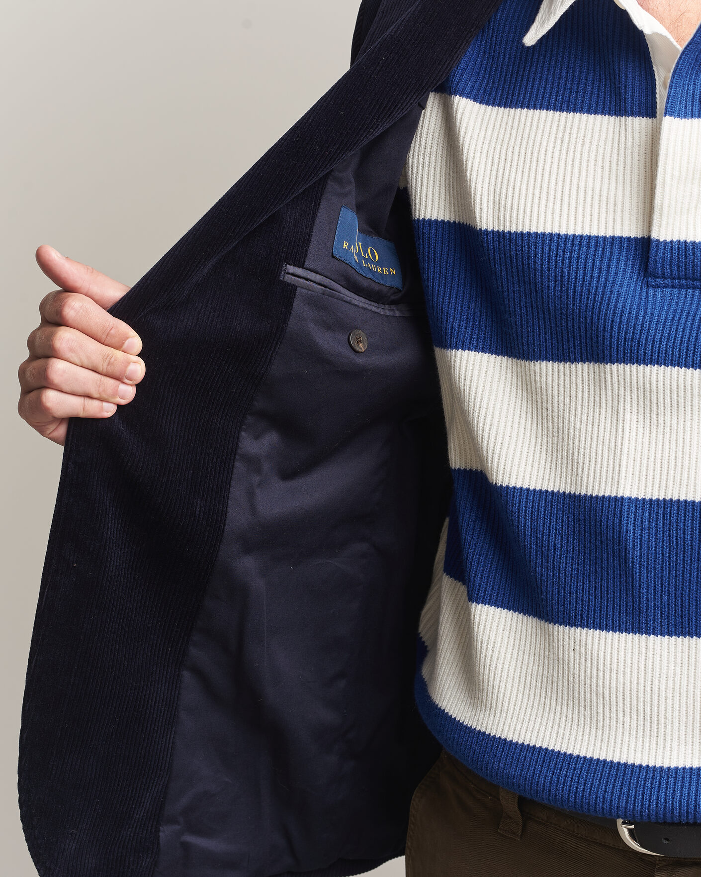 Uomini | Blazers | Polo Ralph Lauren | Single Breasted Corduroy Sportcoat Newport Navy