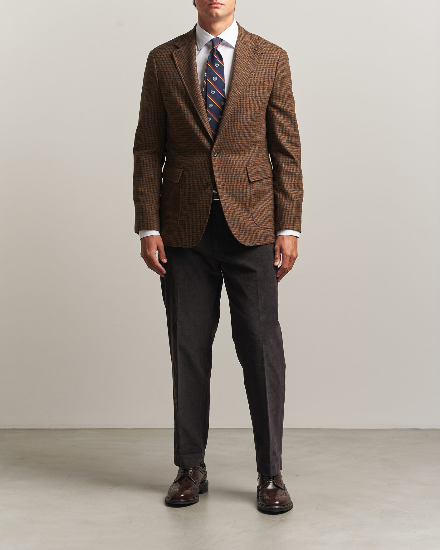 Uomini | Blazers | Polo Ralph Lauren | Guncheck Woven Sportcoat Brown/Olive