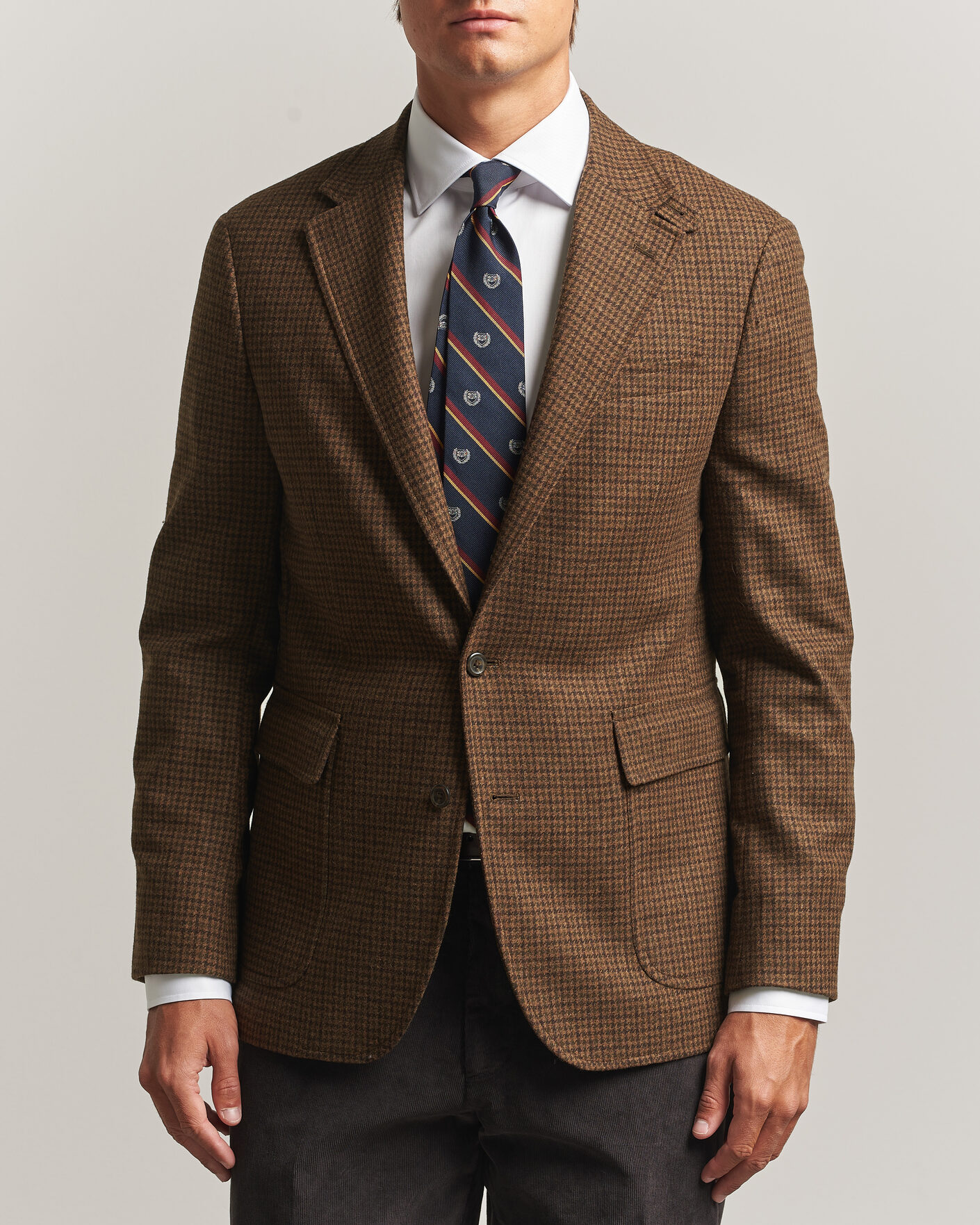 Uomini | Blazers | Polo Ralph Lauren | Guncheck Woven Sportcoat Brown/Olive