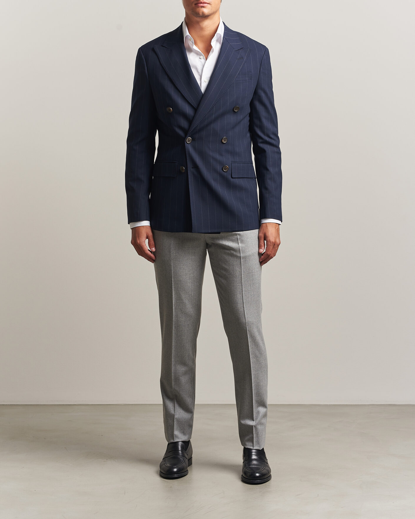 Uomini | Blazers | Polo Ralph Lauren | Double Breasted Rope Stripe Sportcoat Navy/Grey