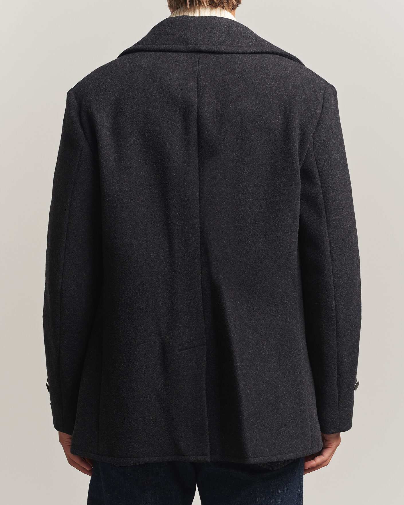 Uomini | Giacche | Polo Ralph Lauren | Lightweight Melton Peacoat Charcoal