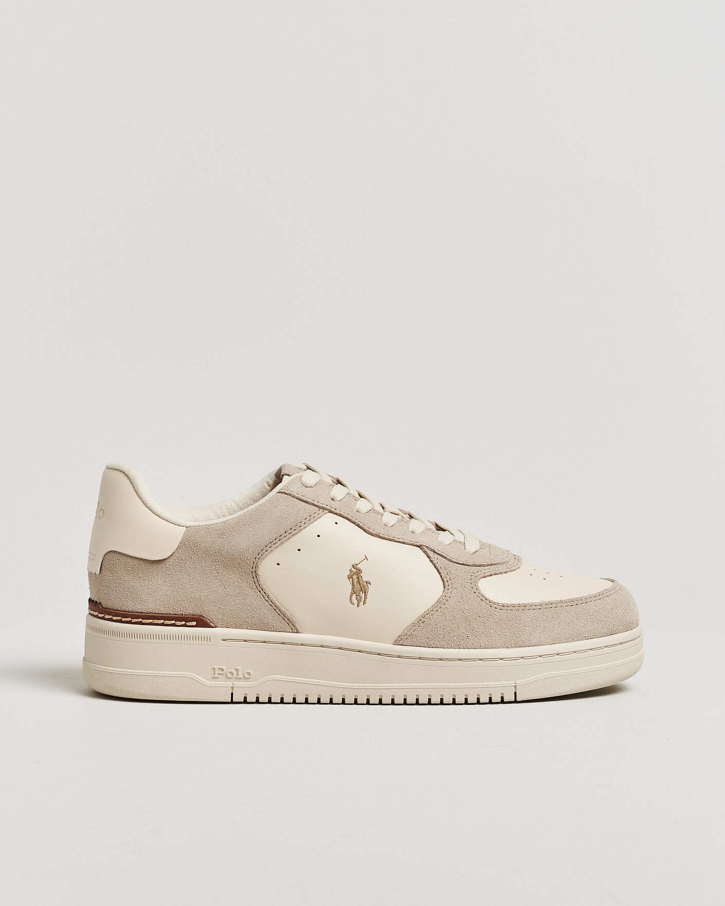 Uomini | Sneakers | Polo Ralph Lauren | Masters Court Suede/Leather Sneakers Milkshake