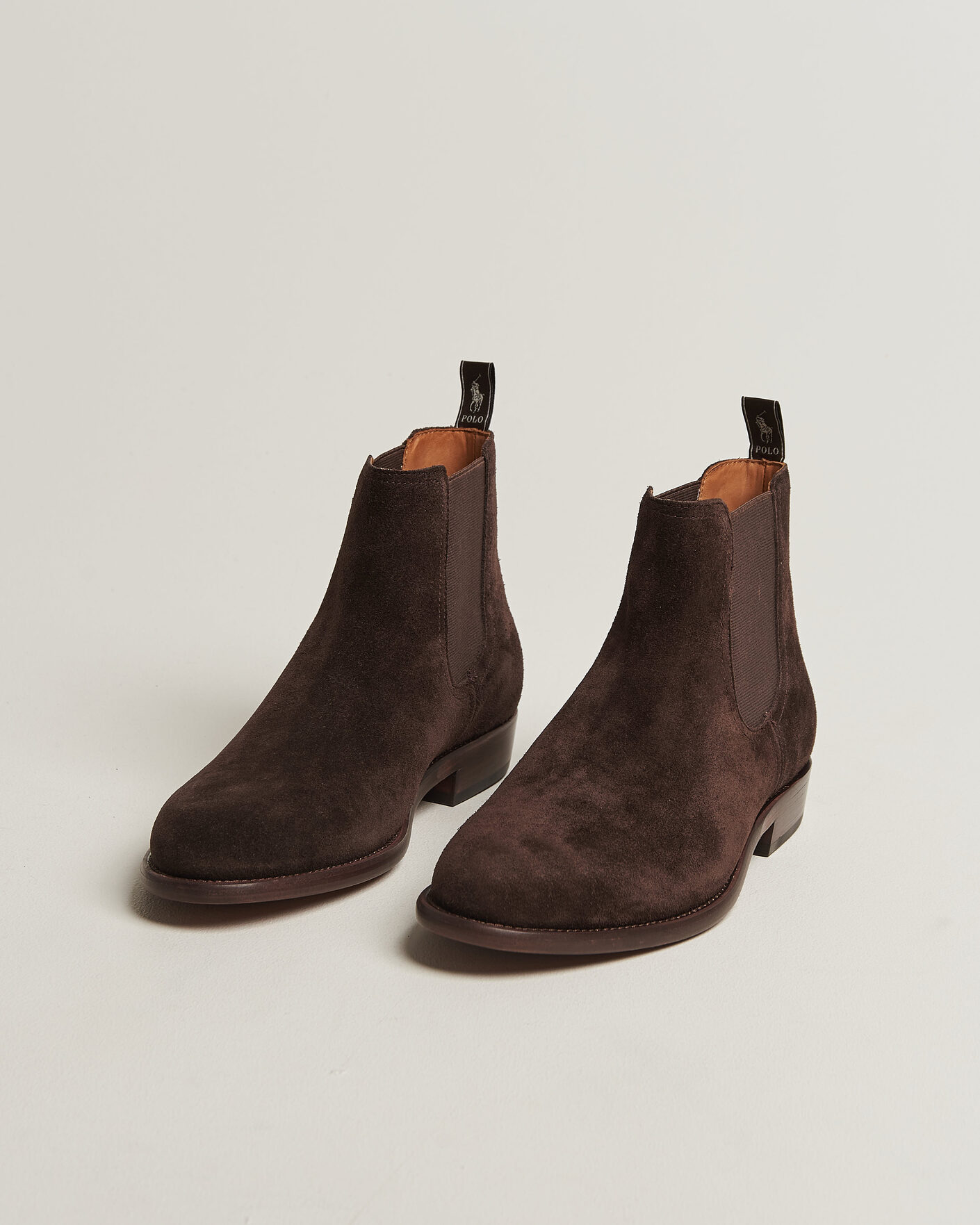Uomini | Stivali | Polo Ralph Lauren | Owen Suede Chelsea Boots Dark Chocolate